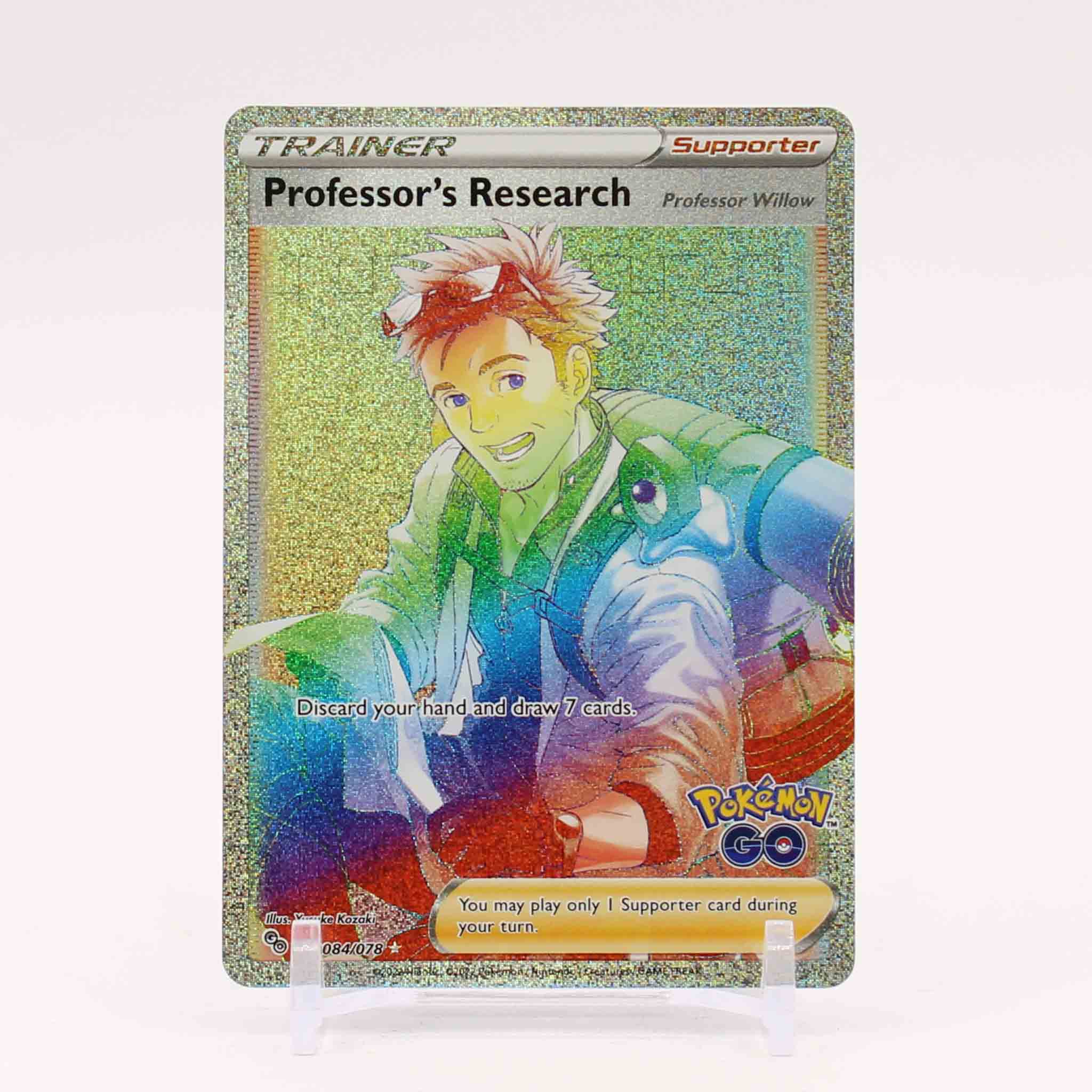 Professor's Research - 084/078 Pokemon GO Rainbow Trainer - NM/MINT