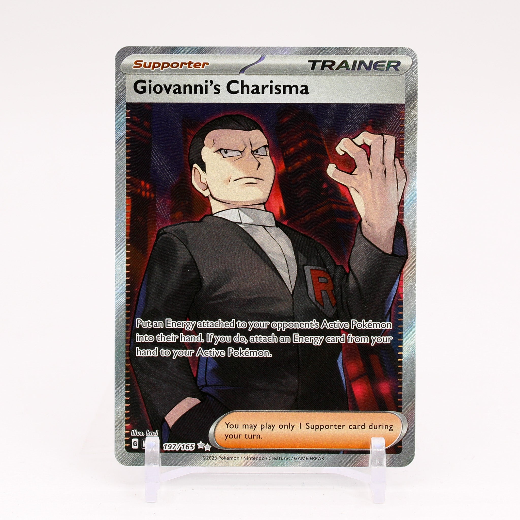 Giovanni's Charisma - 197/165 151 Full Art Trainer - NM/MINT