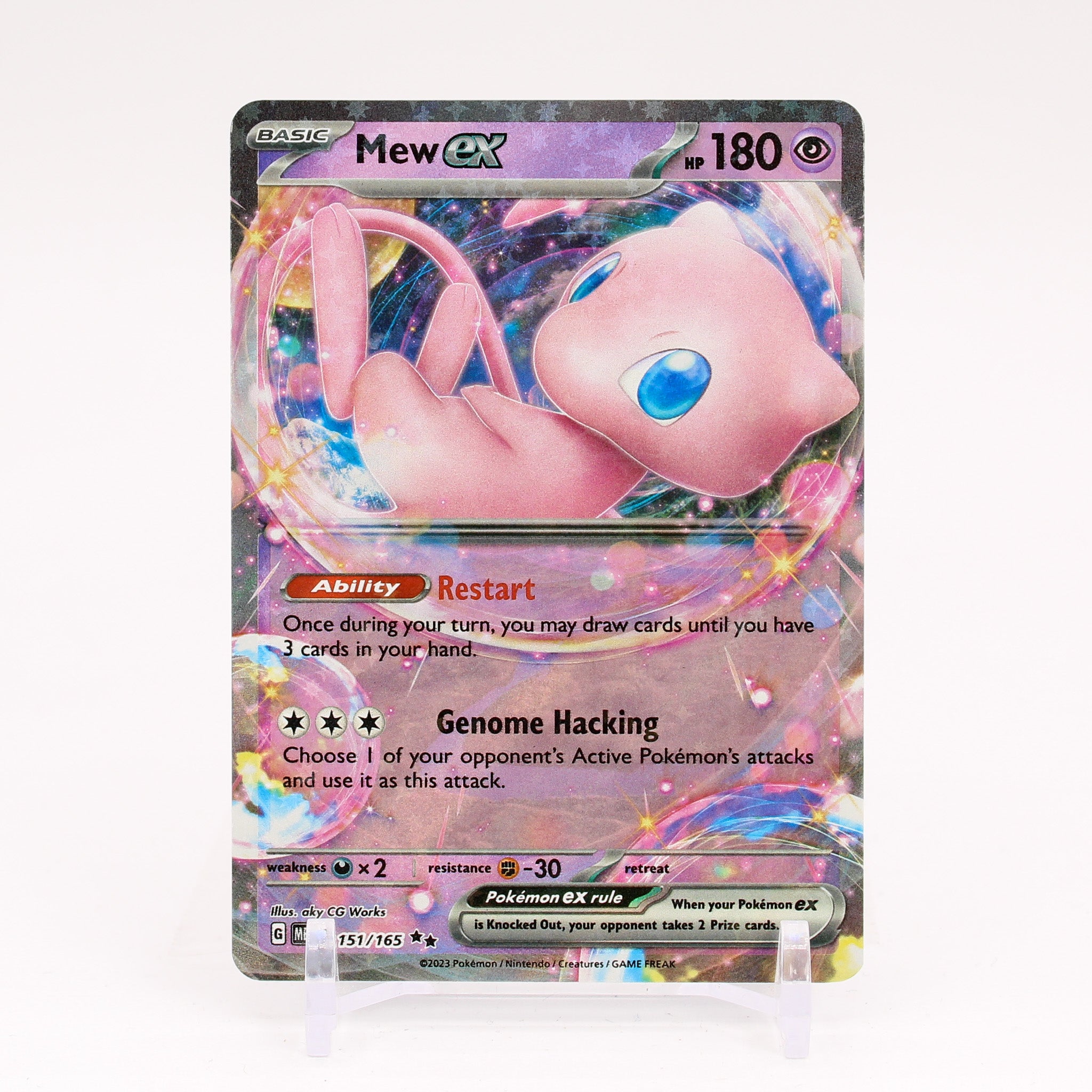 Mew ex - 151/165 151 Double Rare Pokemon - NM/MINT