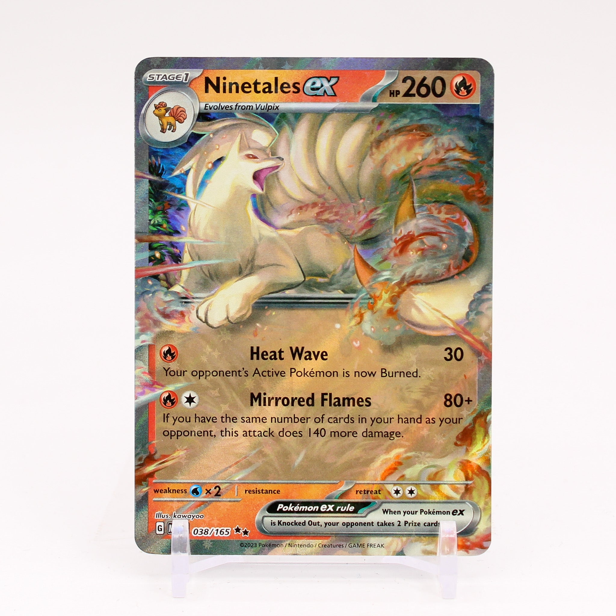 Ninetales ex - 038/165 151 Double Rare Pokemon - NM/MINT