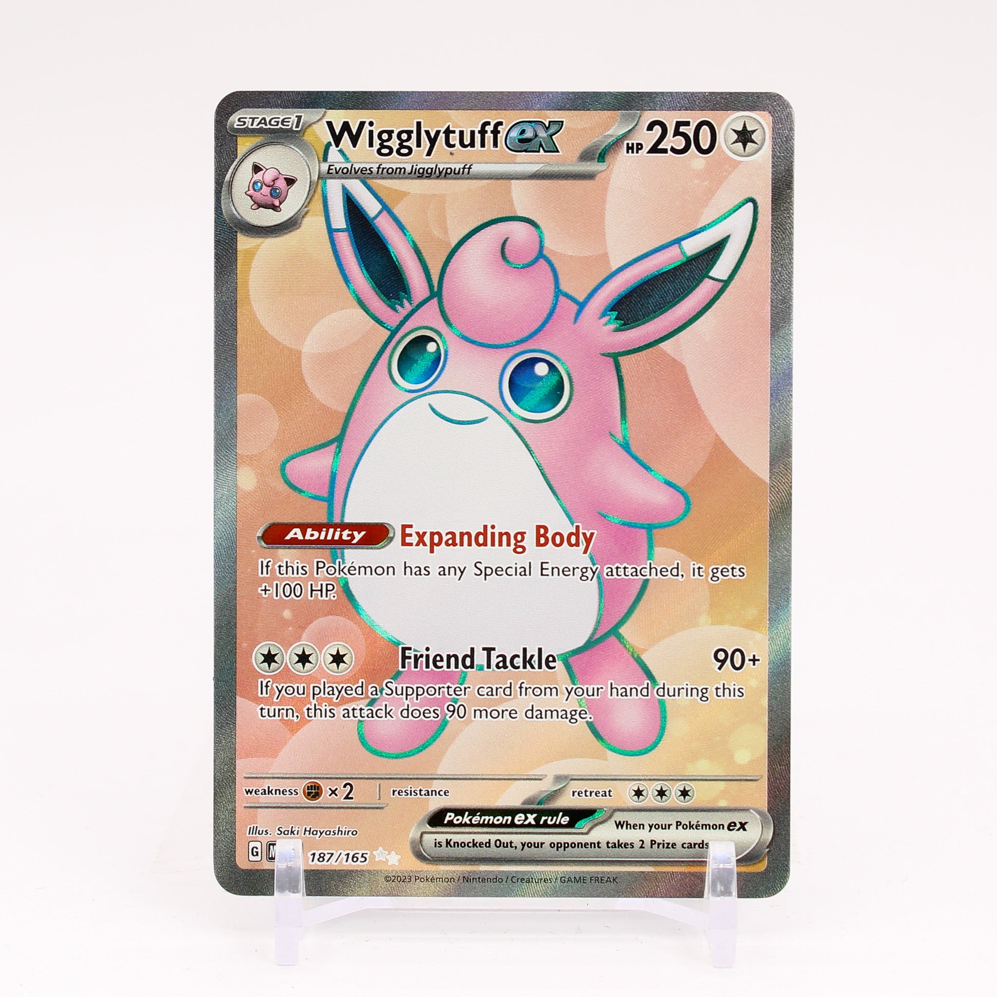 Wigglytuff - 187/165 151 Full Art Pokemon - NM/MINT