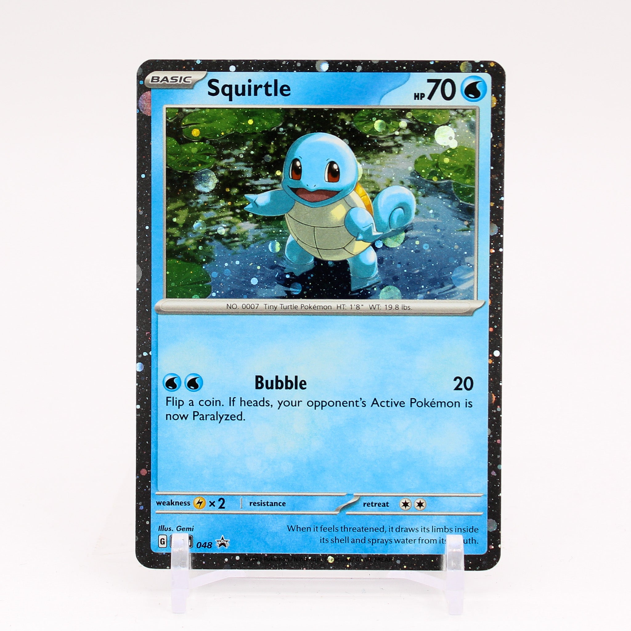 Squirtle - SVP048 151 Promo Cosmos Holo Pokemon - NM/MINT