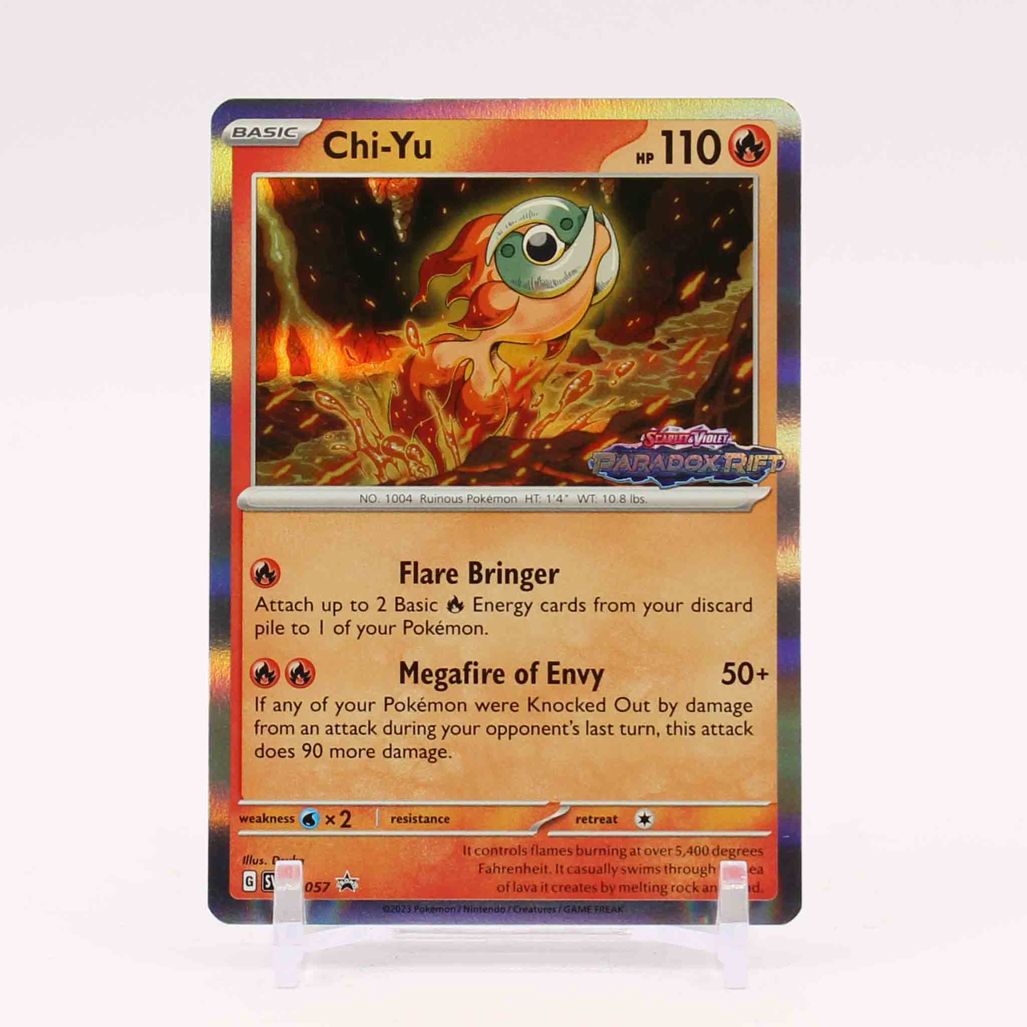 Chi-Yu - SVP057 Paradox Rift Prerelease Promo Holo Pokemon - NM/MINT