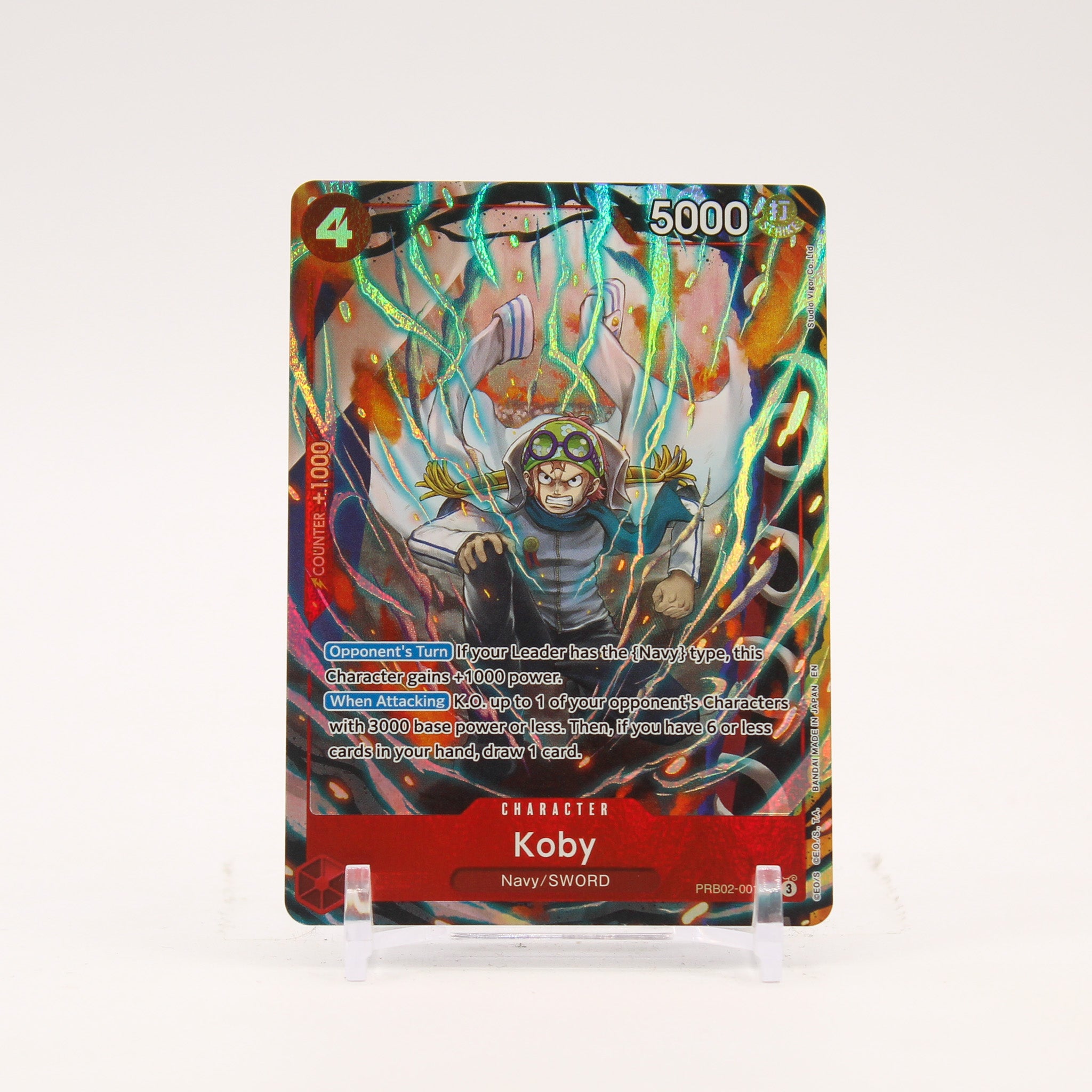 Koby Alternate Art - PRB02-001 Premium Booster The Best Vol. 2 R One Piece - NM/MINT