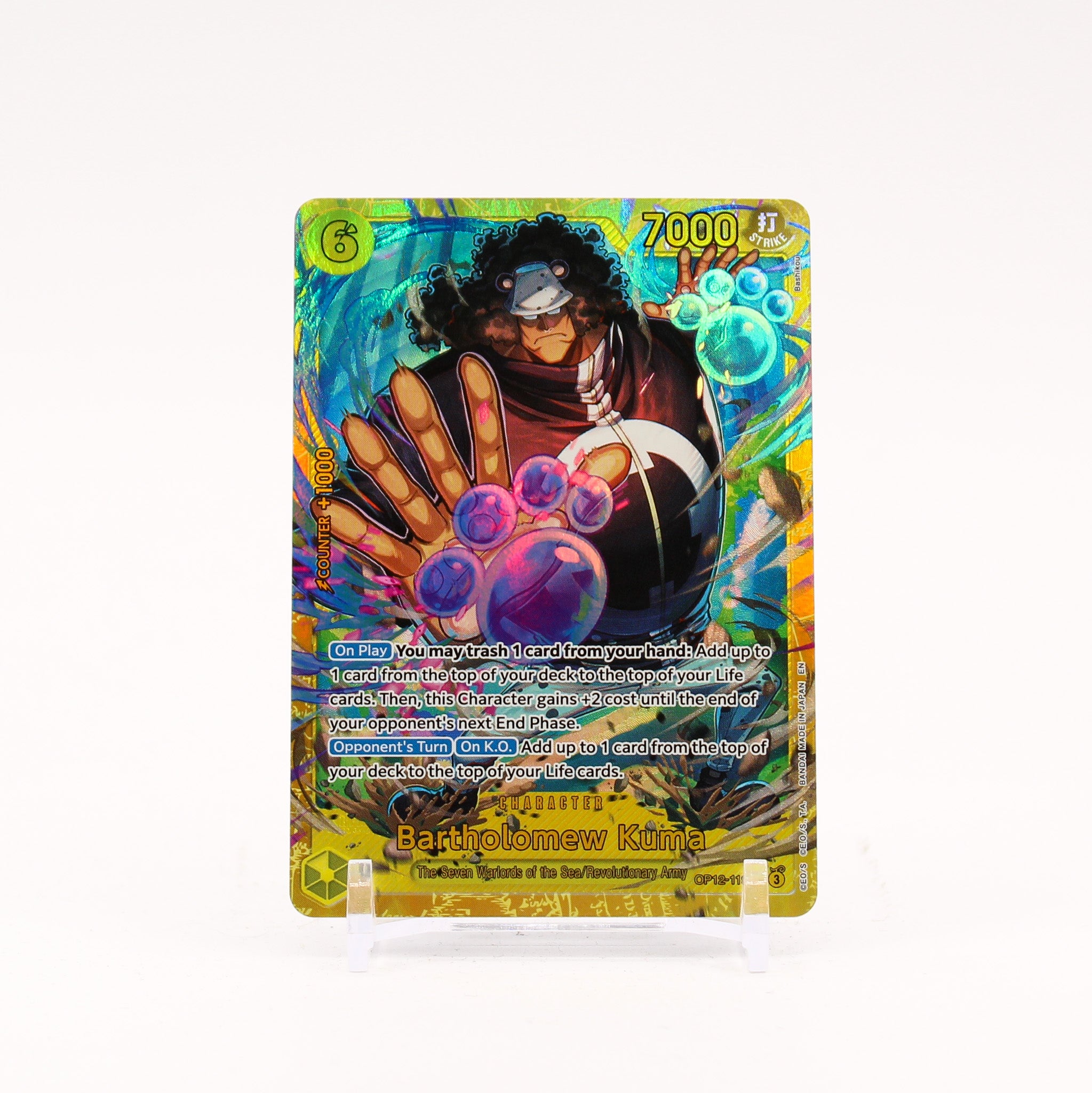 Bartholomew Kuma - OP12-119 Legacy of the Master SEC One Piece - NM/MINT