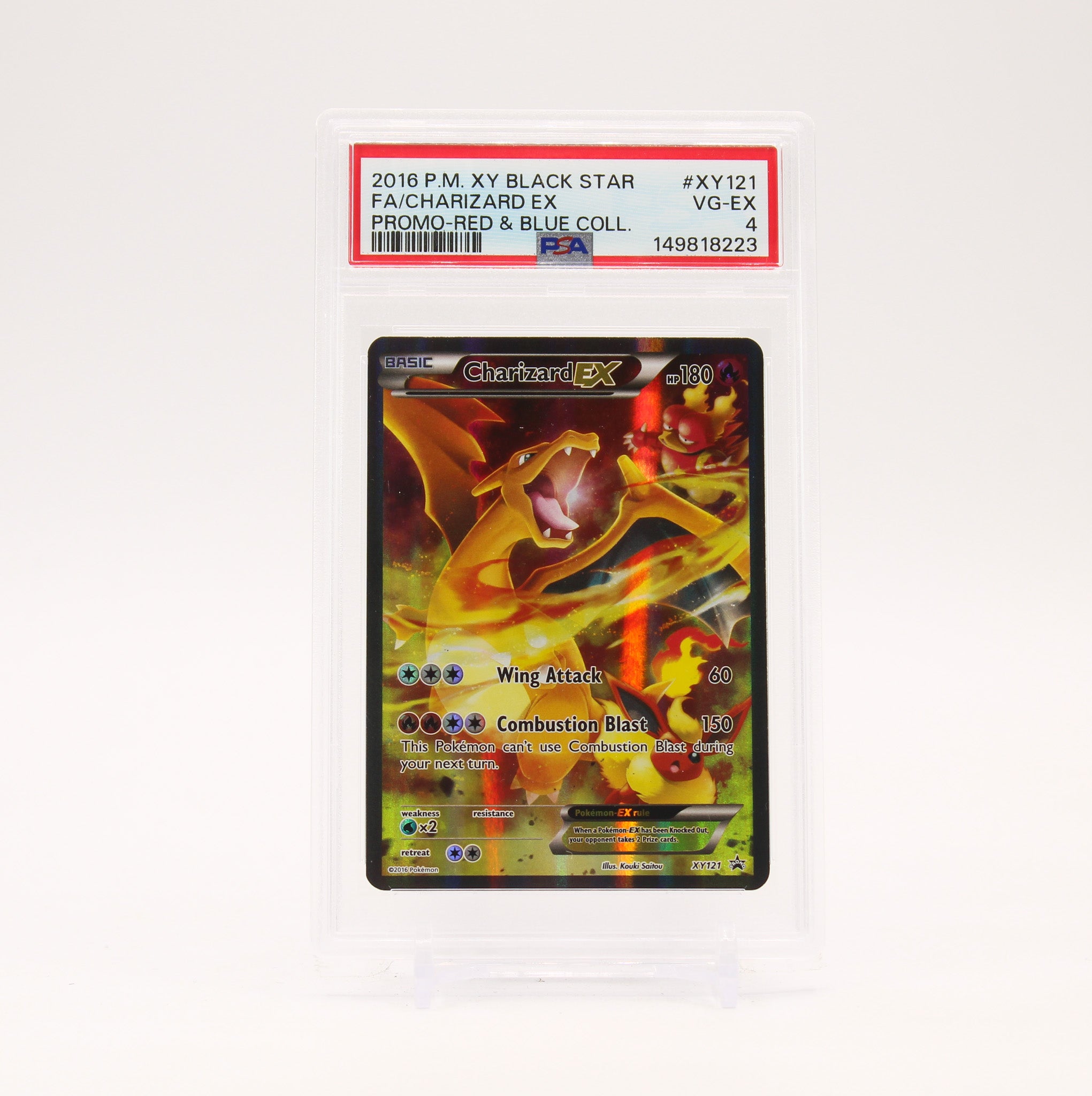 Charizard EX - XY121 PSA 4 Black Star Promo Alternate Art Pokemon - VG/EX