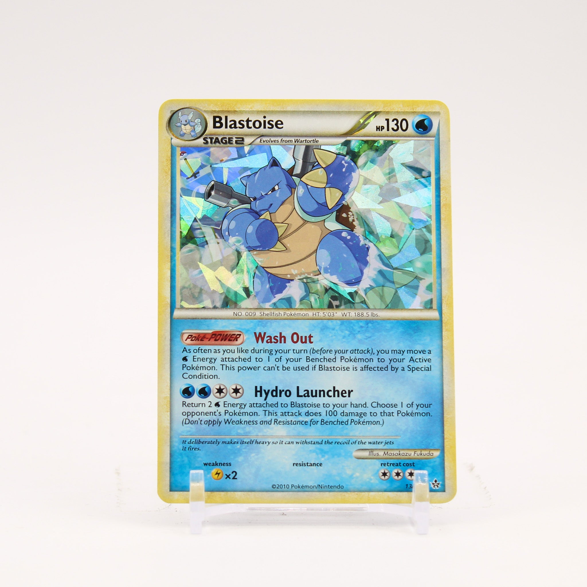 Blastoise - 13/95 Unleashed Cracked Ice Holo Rare Pokemon - LP/MP