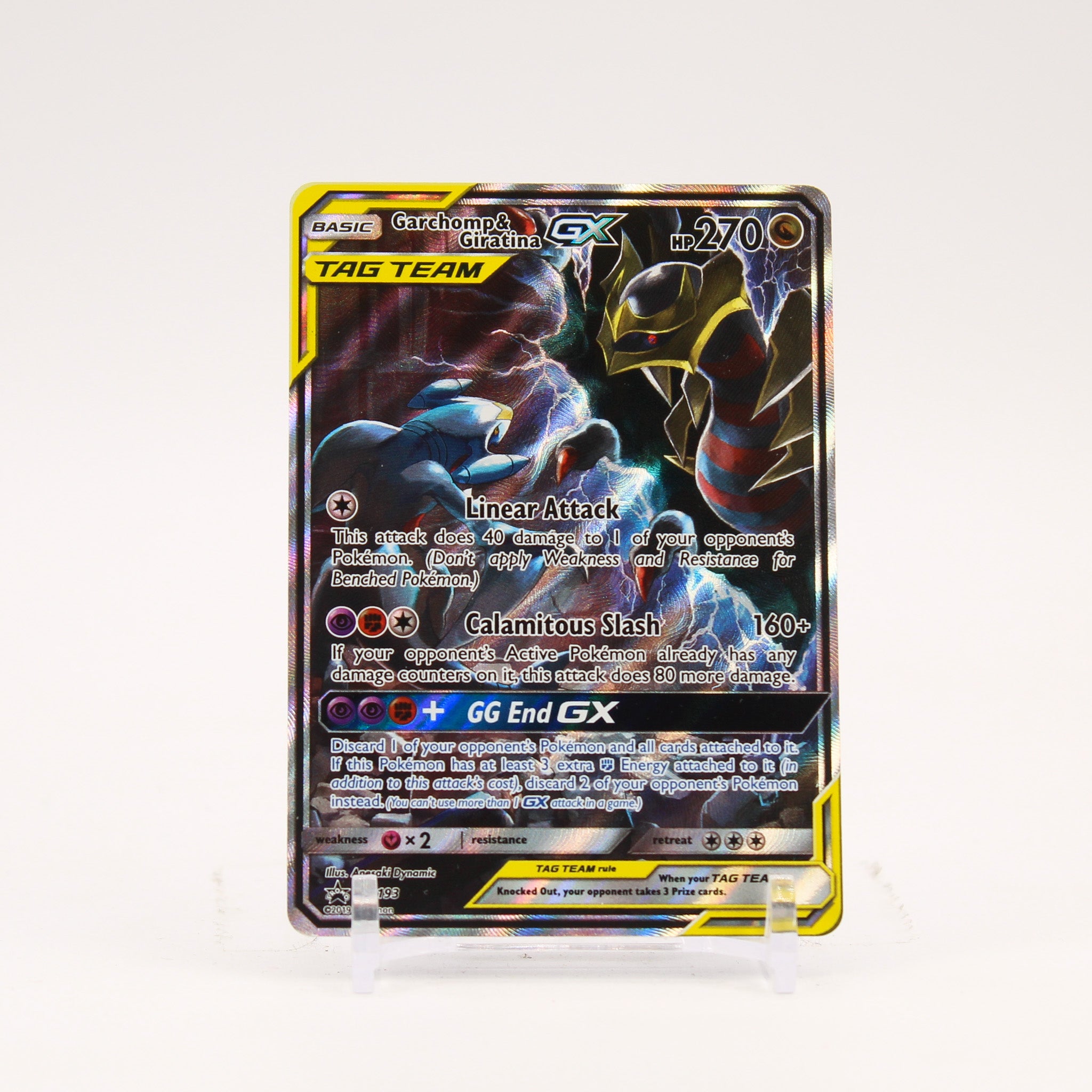 Garchomp & Giratina GX - SM193 Black Star Promo Alternate Art Pokemon - LP