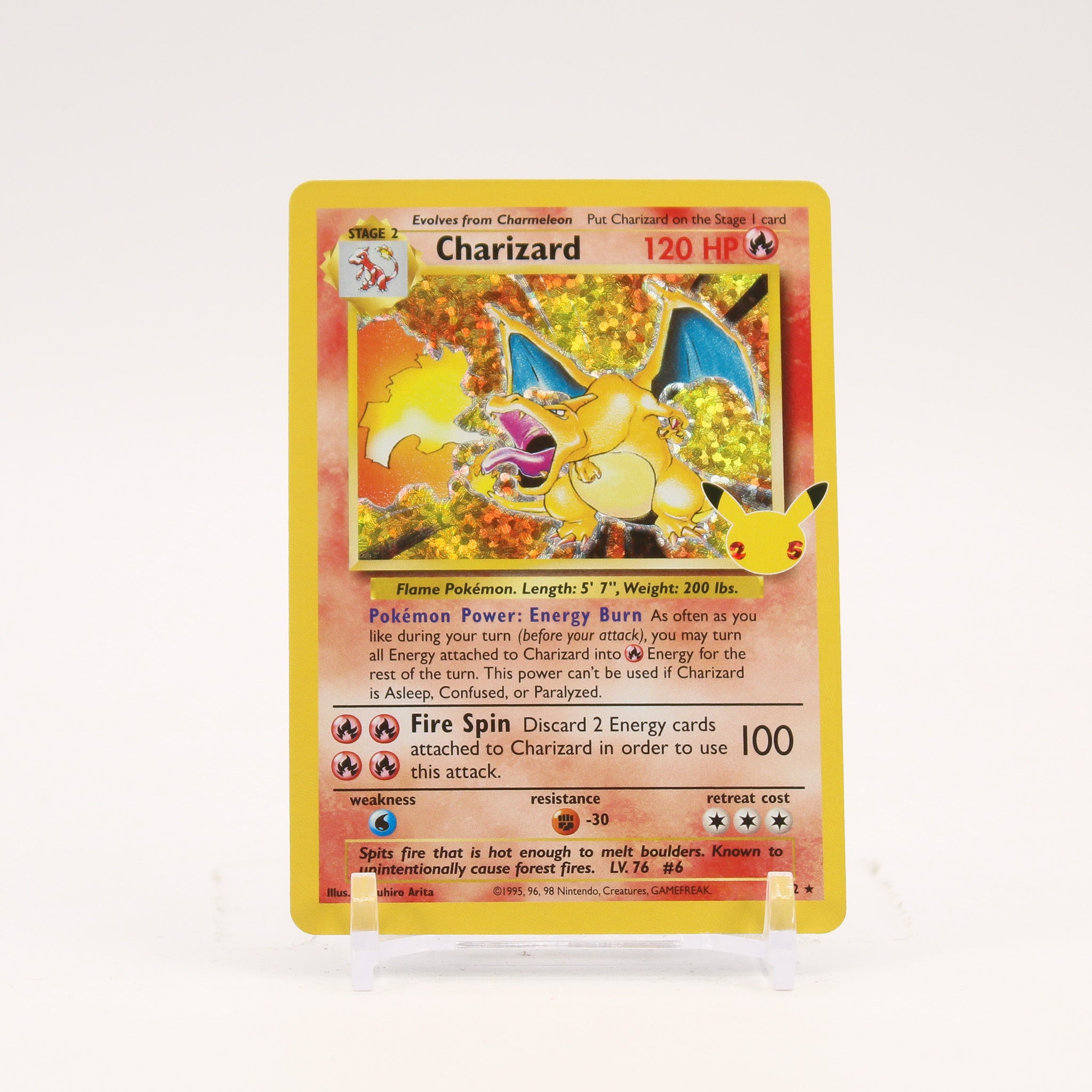 Charizard - 4/102 Celebrations 25th Classic Collection Holo Rare Pokemon - LP