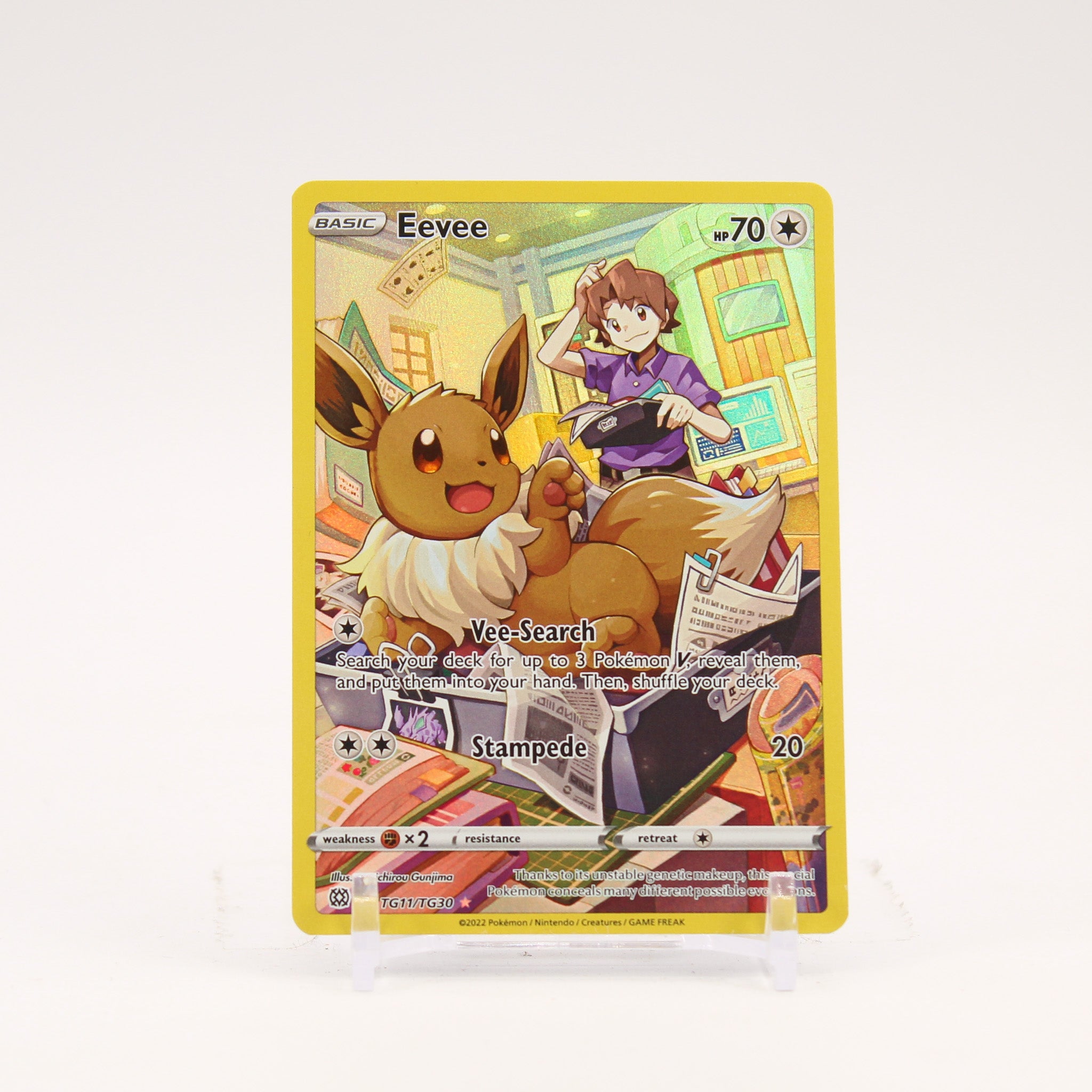 Eevee - TG11/TG30 Brilliant Stars Trainer Gallery Pokemon - NM/LP