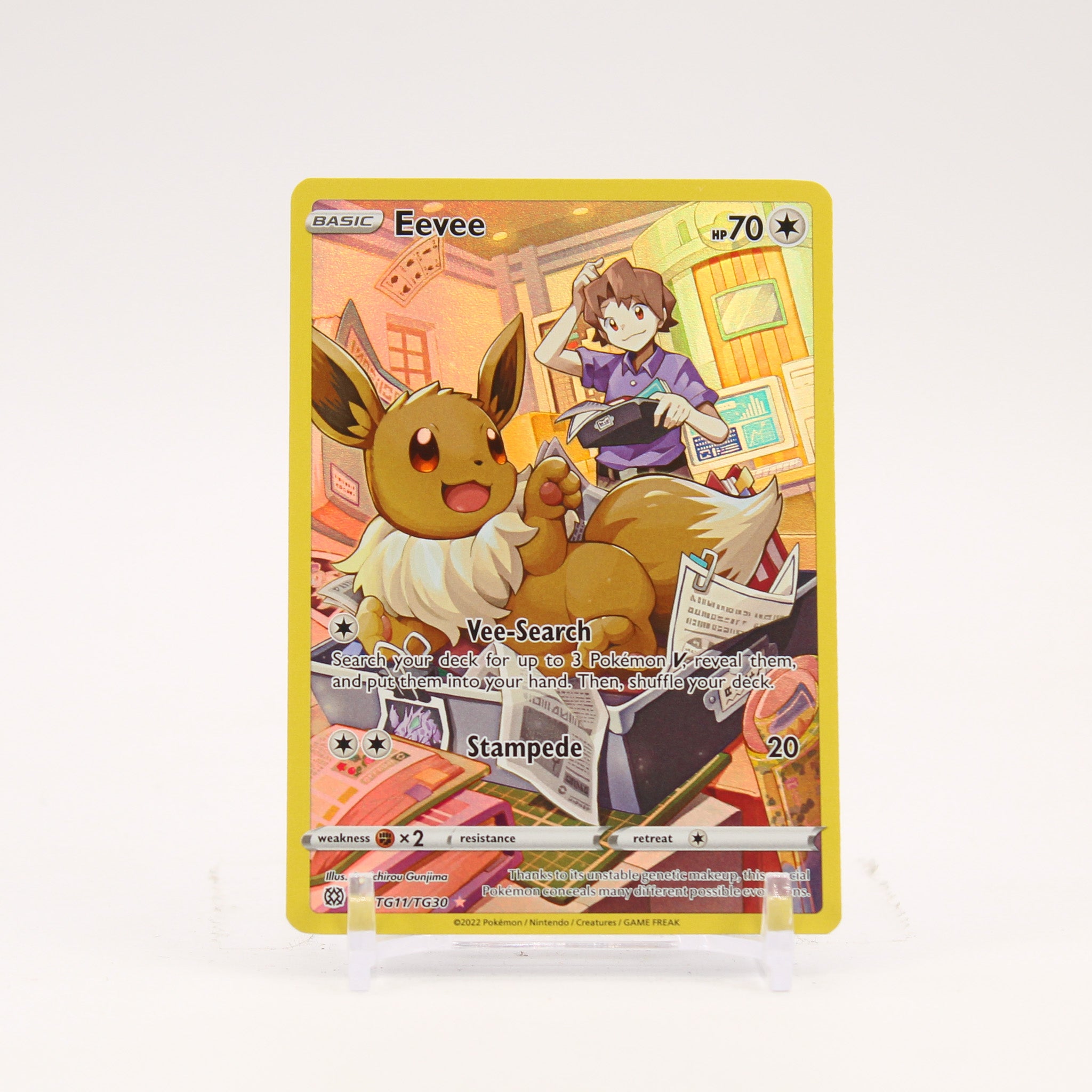 Eevee - TG11/TG30 Brilliant Stars Trainer Gallery Pokemon - NM/LP
