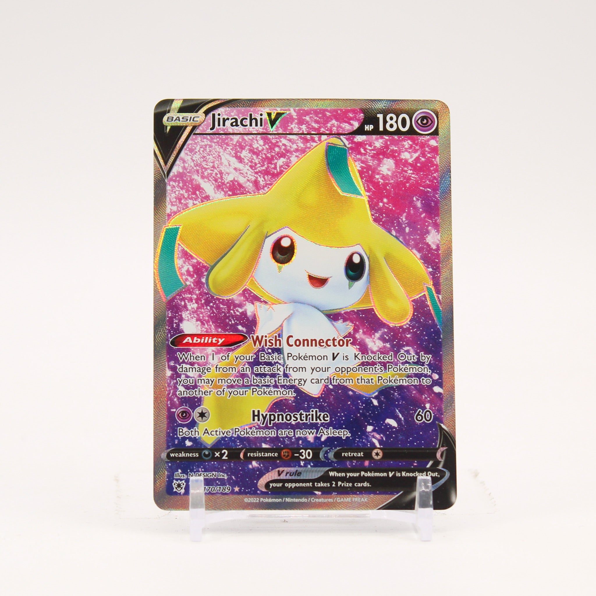 Jirachi V - 170/189 Astral Radiance Full Art Pokemon - NM