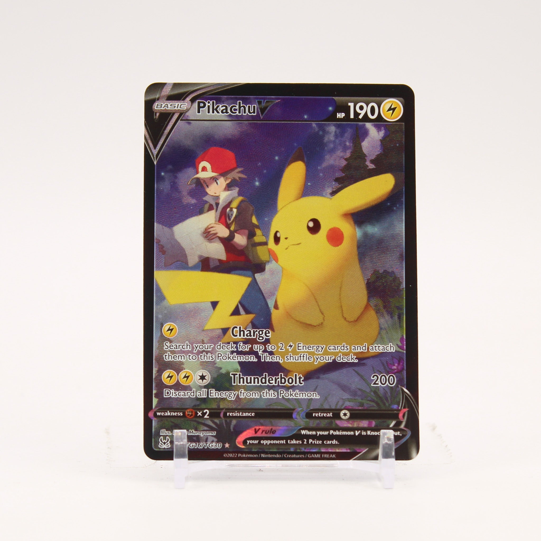 Pikachu V - TG16/TG30 Lost Origin Trainer Gallery Pokemon - NM/LP