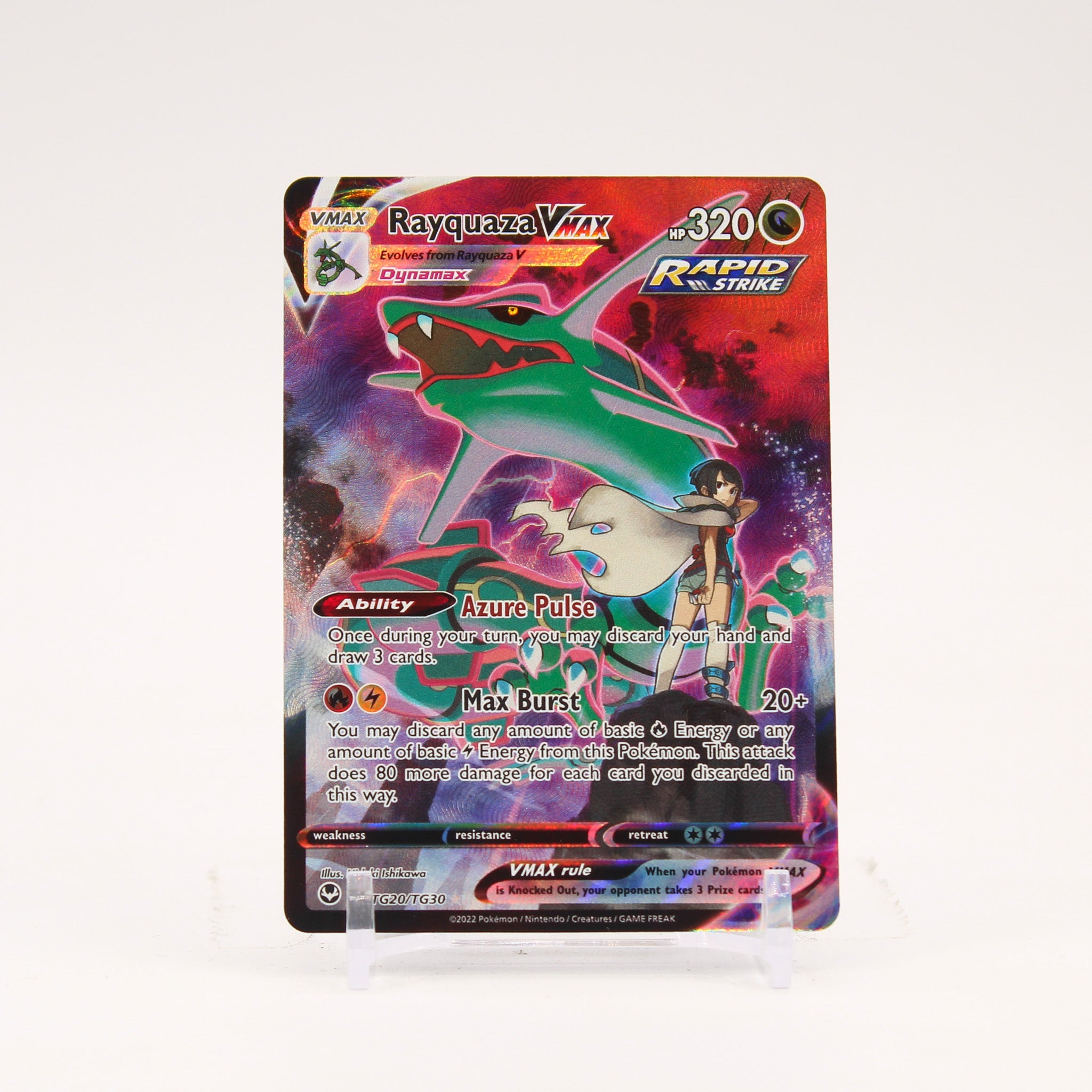 Rayquaza Vmax - TG20/TG30 Silver Tempest Trainer Gallery Pokemon - NM