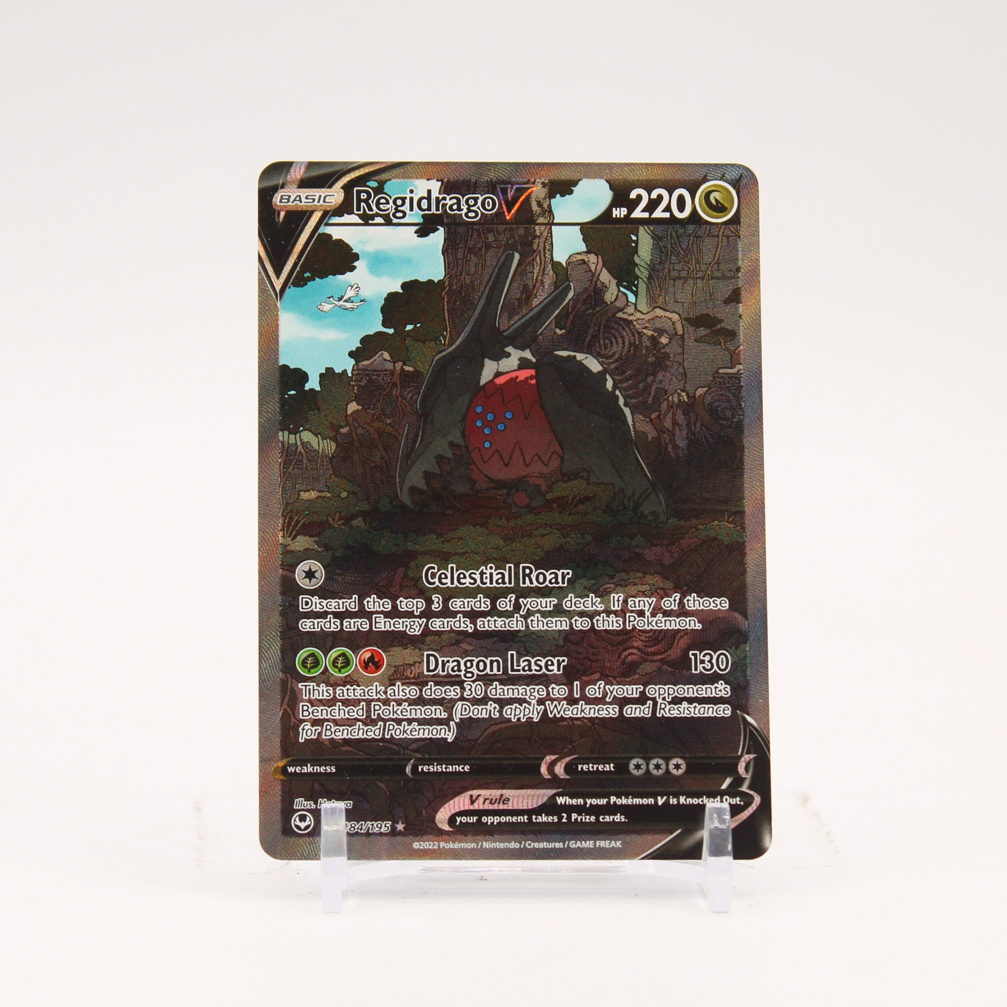 Regidrago V - 184/195 Silver Tempest Alternate Art Pokemon - NM