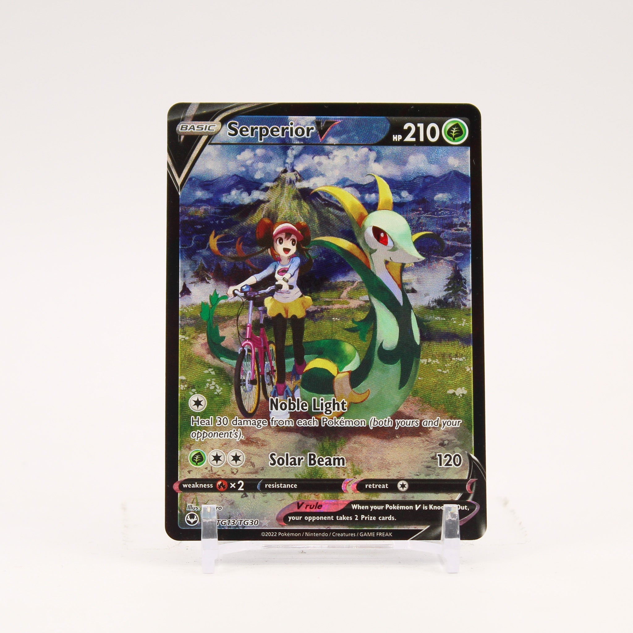 Serperior V - TG13/TG30 Silver Tempest Trainer Gallery Pokemon - NM