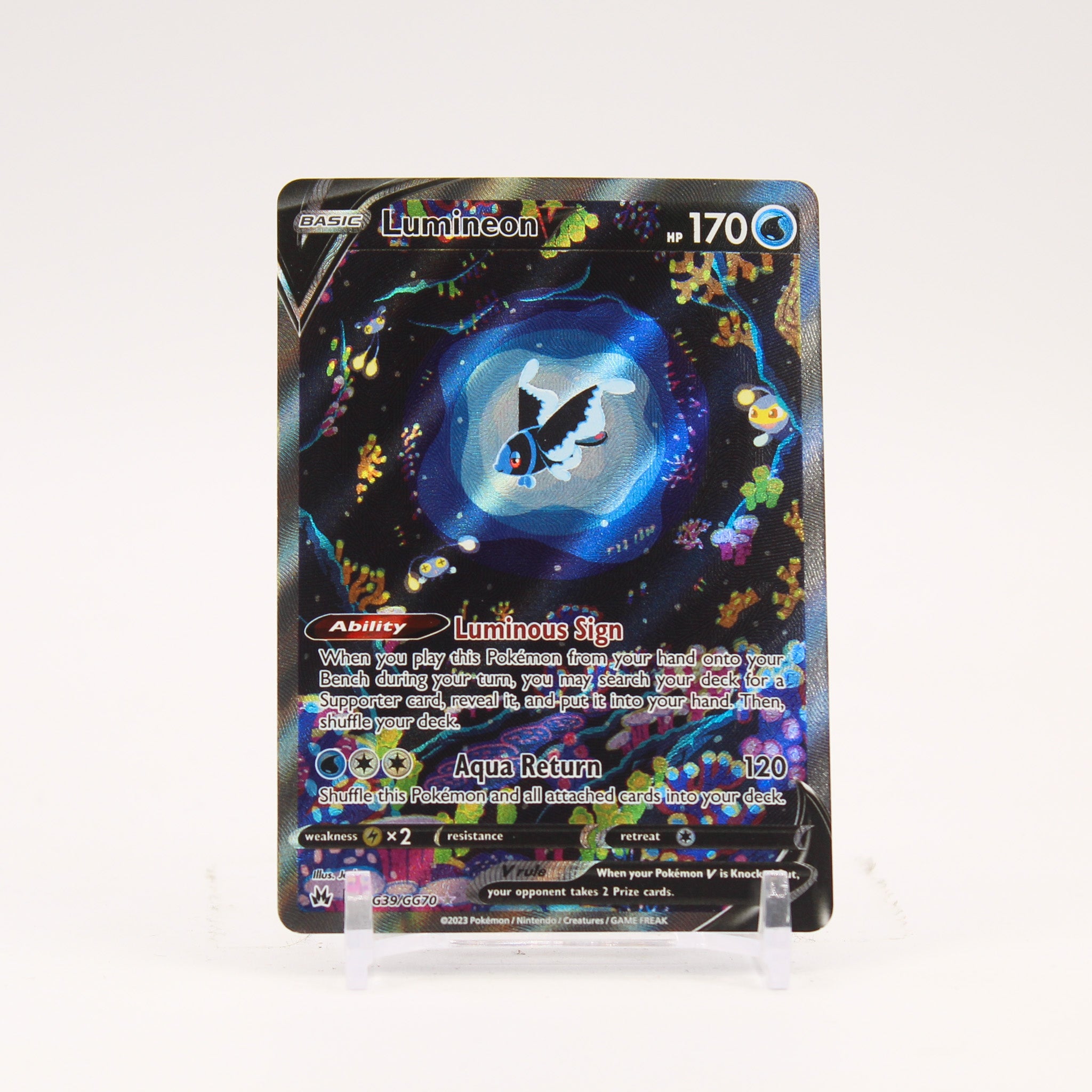 Lumineon V - GG39/GG70 Crown Zenith Gallery Pokemon - NM
