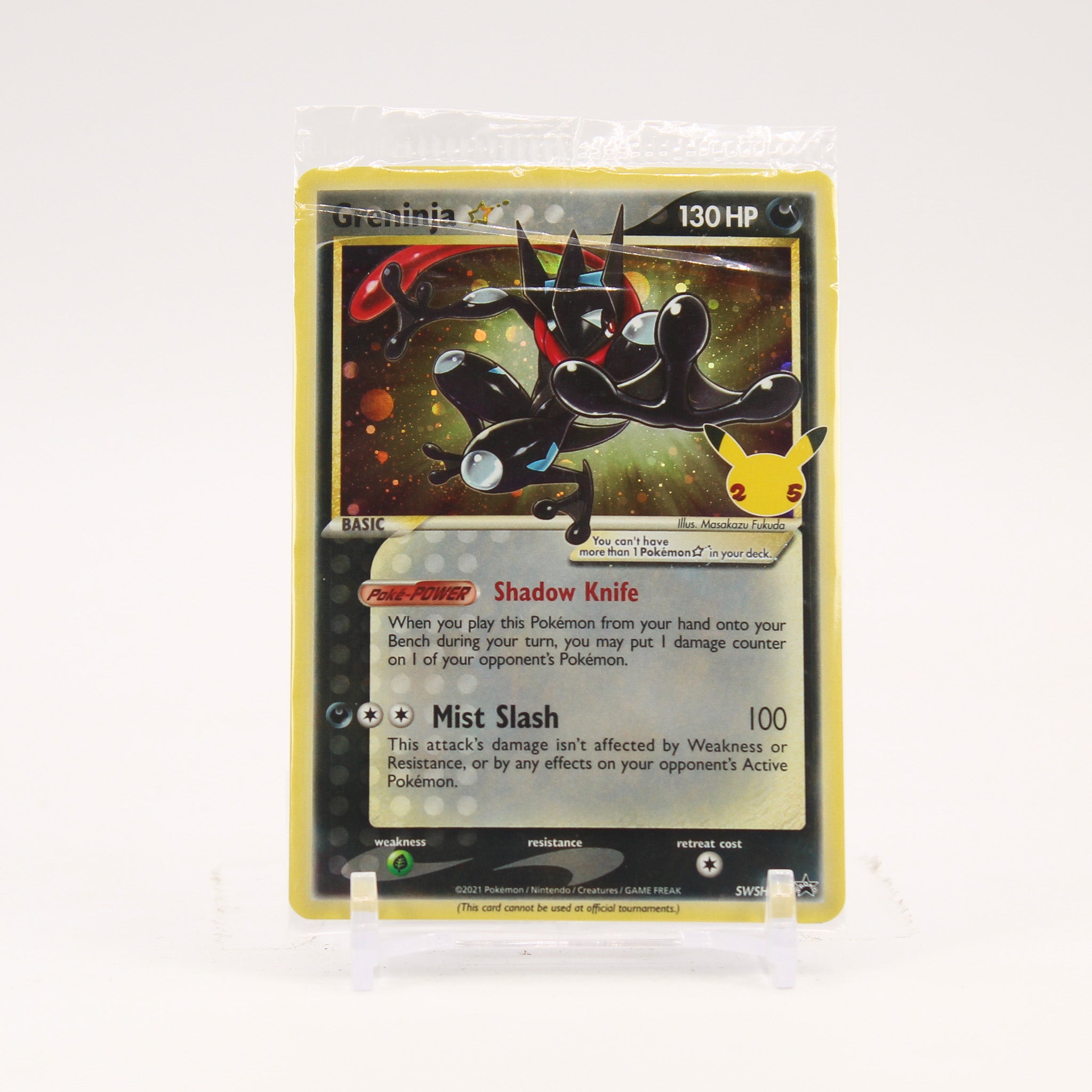 Greninja Gold Star - SWSH144 SEALED Celebrations ETB Promo Pokemon - NM