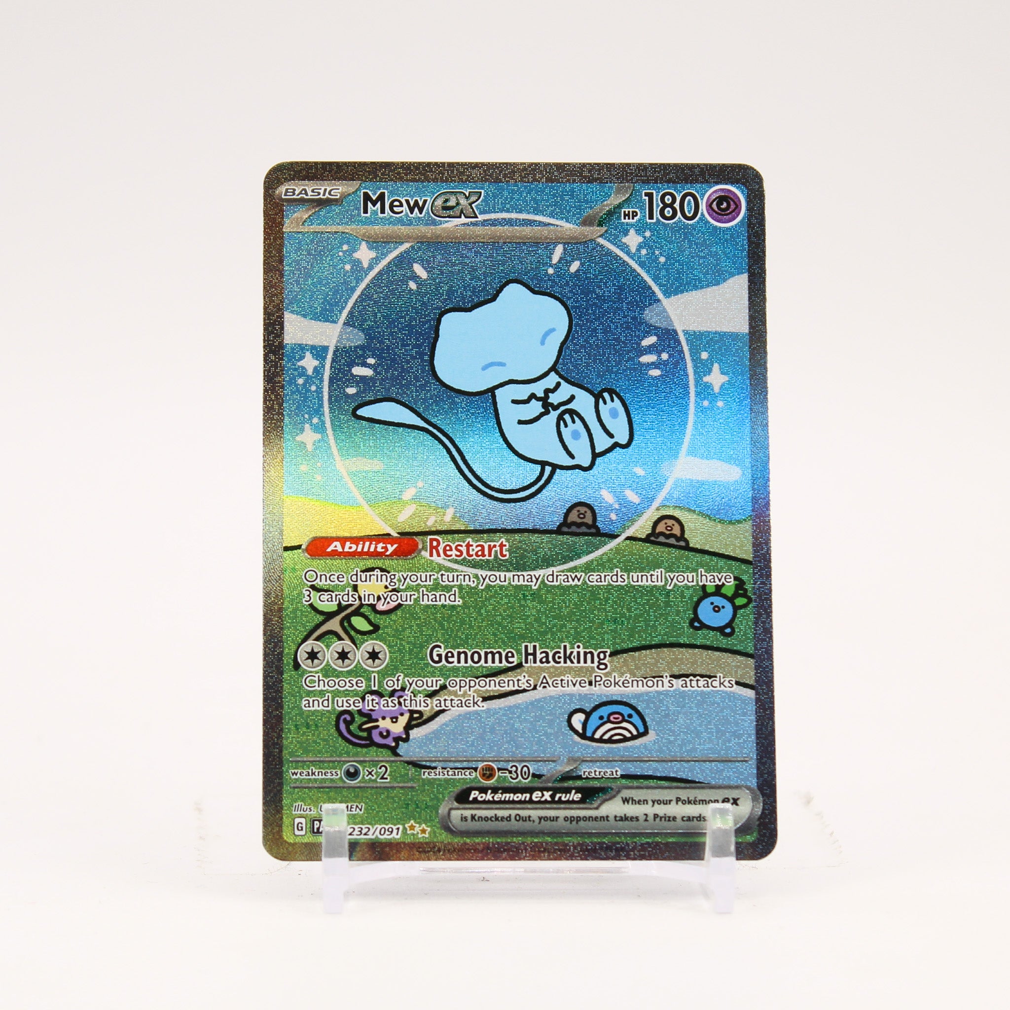 Mew ex - 232/091 Paldean Fates Special Illustration Pokemon - NM