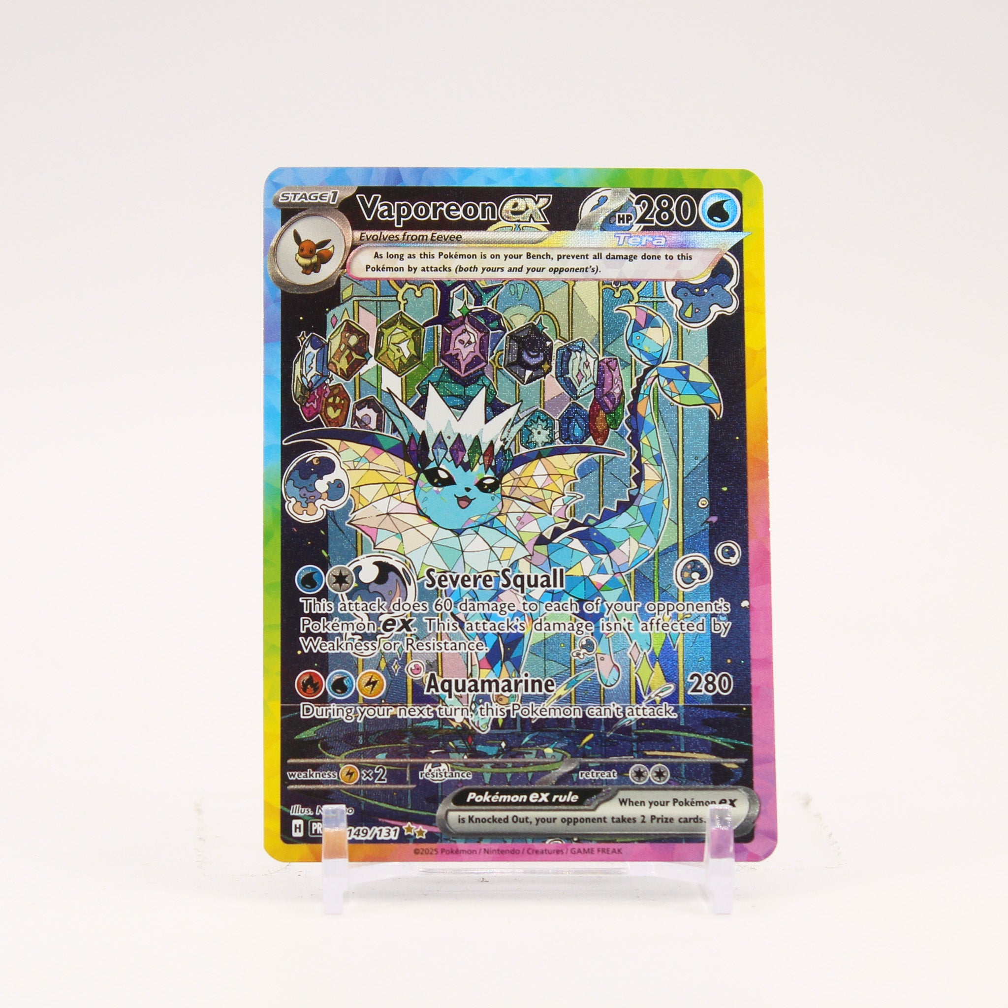 Vaporeon ex - 149/131 Prismatic Evolutions Special Illustration Pokemon - NM