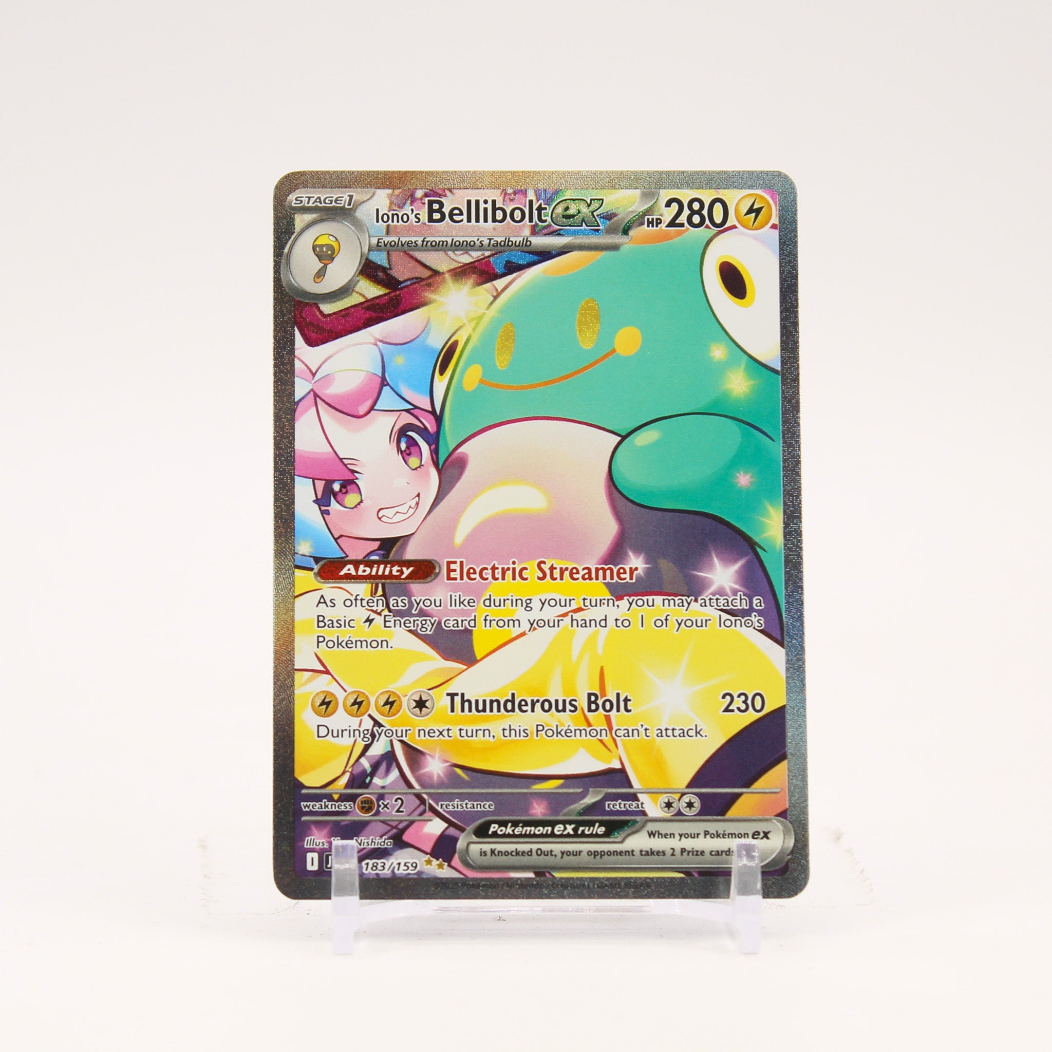 Iono's Bellibolt ex - 183/159 Journey Together Special Illustration Pokemon - NM/LP