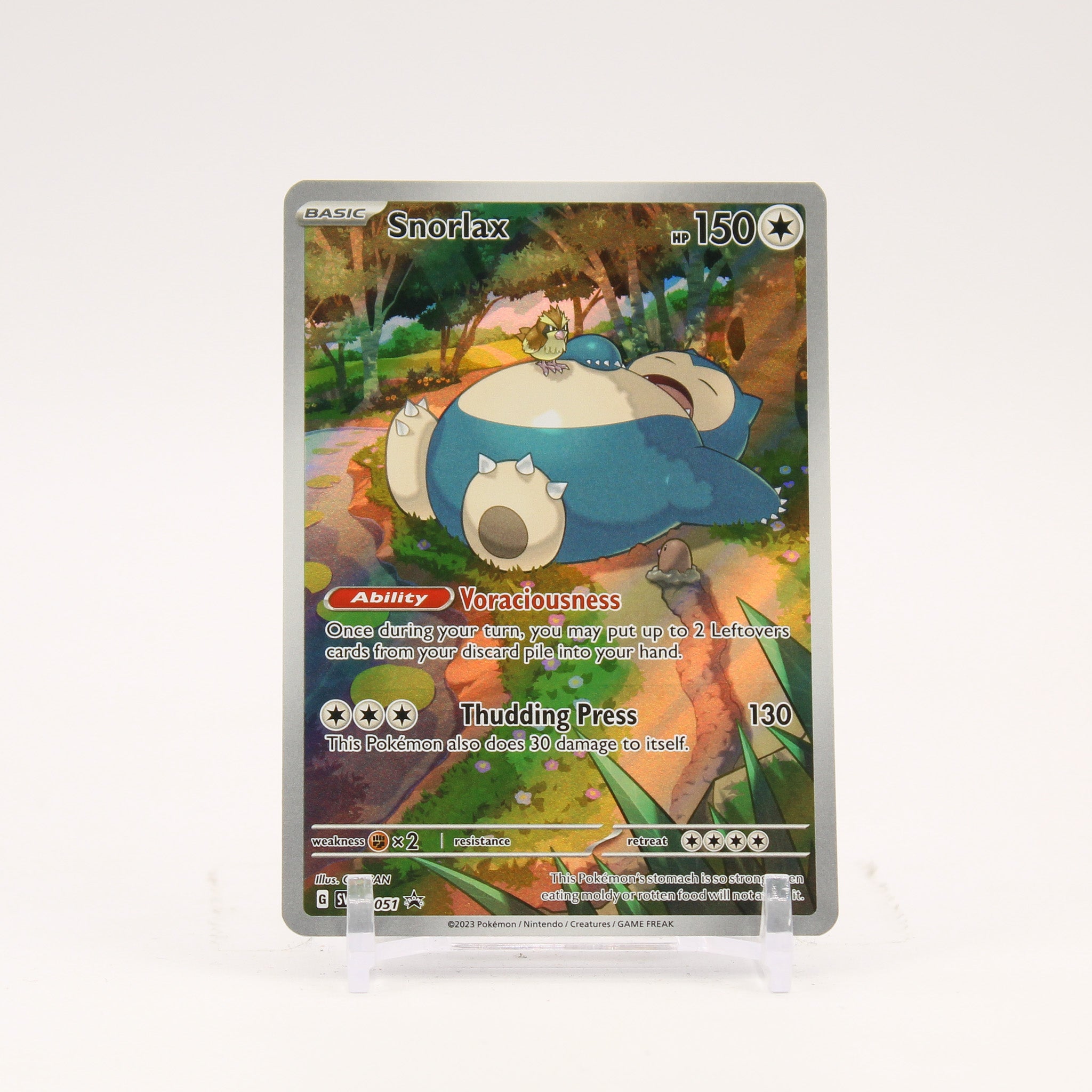 Snorlax - SVP051 151 ETB Promo Illustration Pokemon - NM/LP