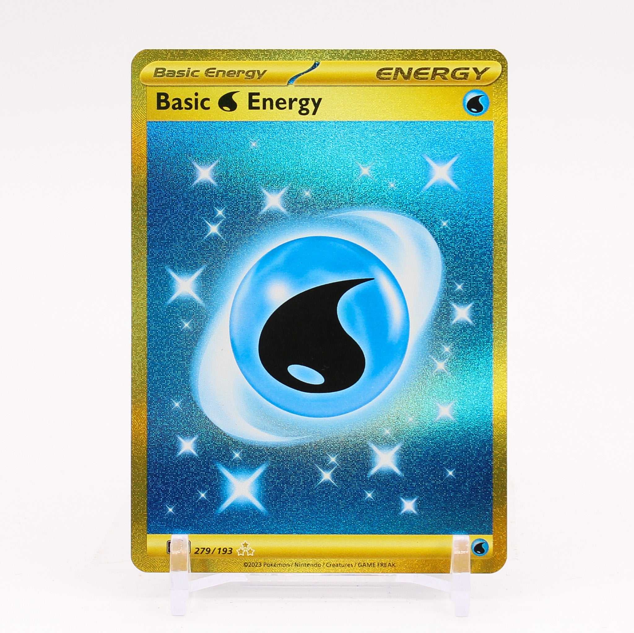 Basic Water Energy - 279/193 Paldea Evolved Gold - NM/MINT