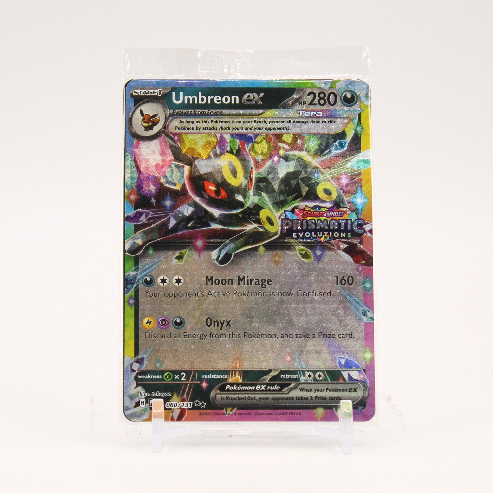Umbreon ex - 060/131 SEALED Prismatic Evolutions Stamped Promo Pokemon - NM/MINT