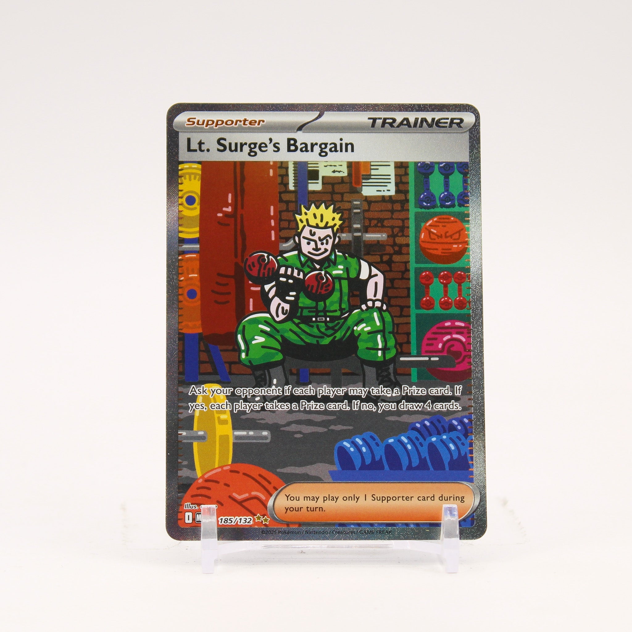 Lt. Surge's Bargain - 185/132 Mega Evolution Special Illustration Pokemon - NM/MINT