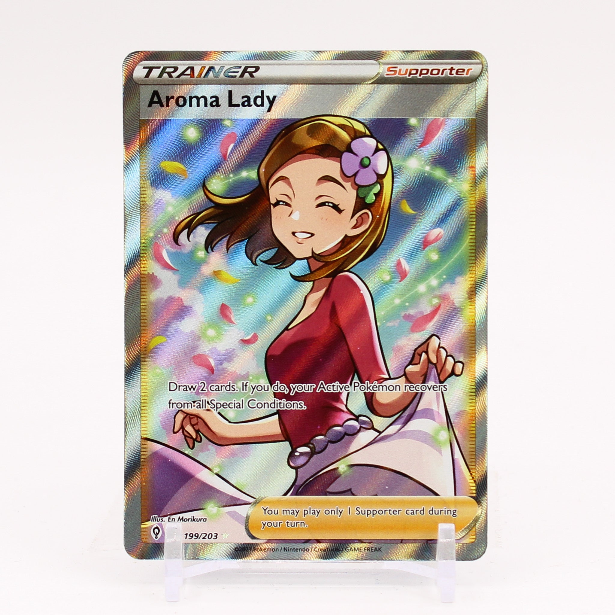 Aroma Lady - 199/203 Evolving Skies Full Art Trainer - NM/MINT