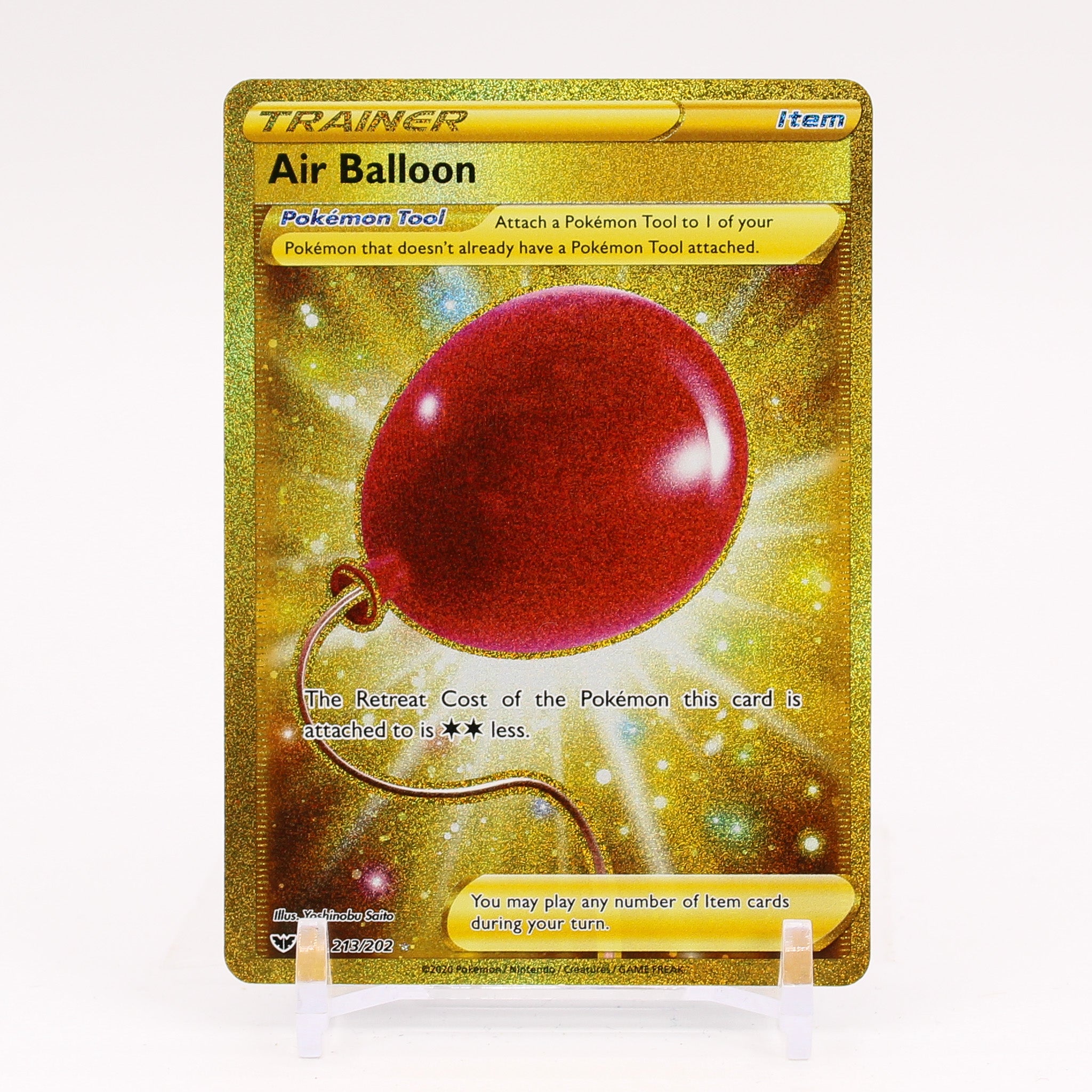 Air Balloon - 213/202 Sword & Shield Gold Trainer - NM/MINT