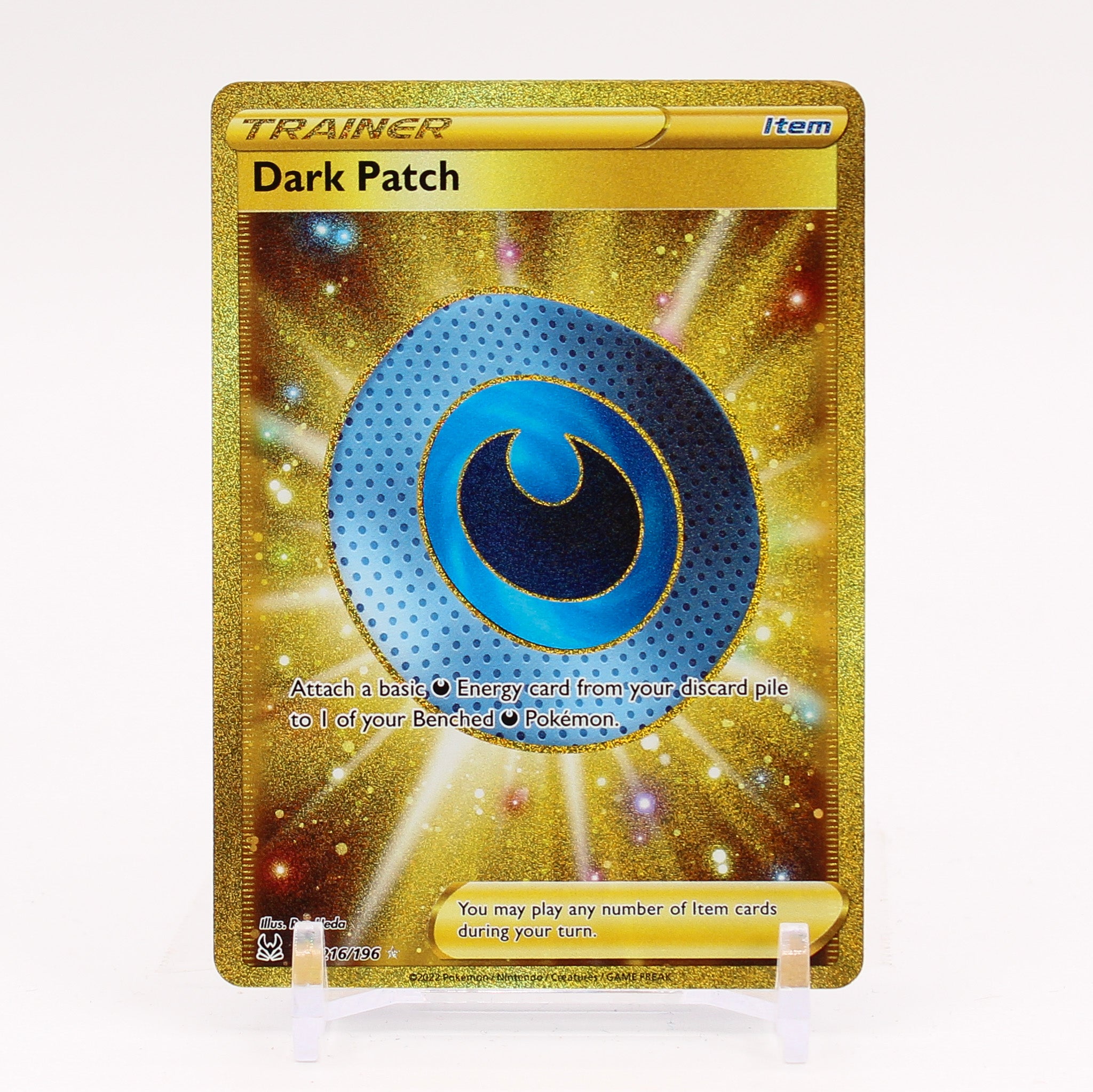 Dark Patch - 216/196 Lost Origin Gold Trainer - NM/MINT