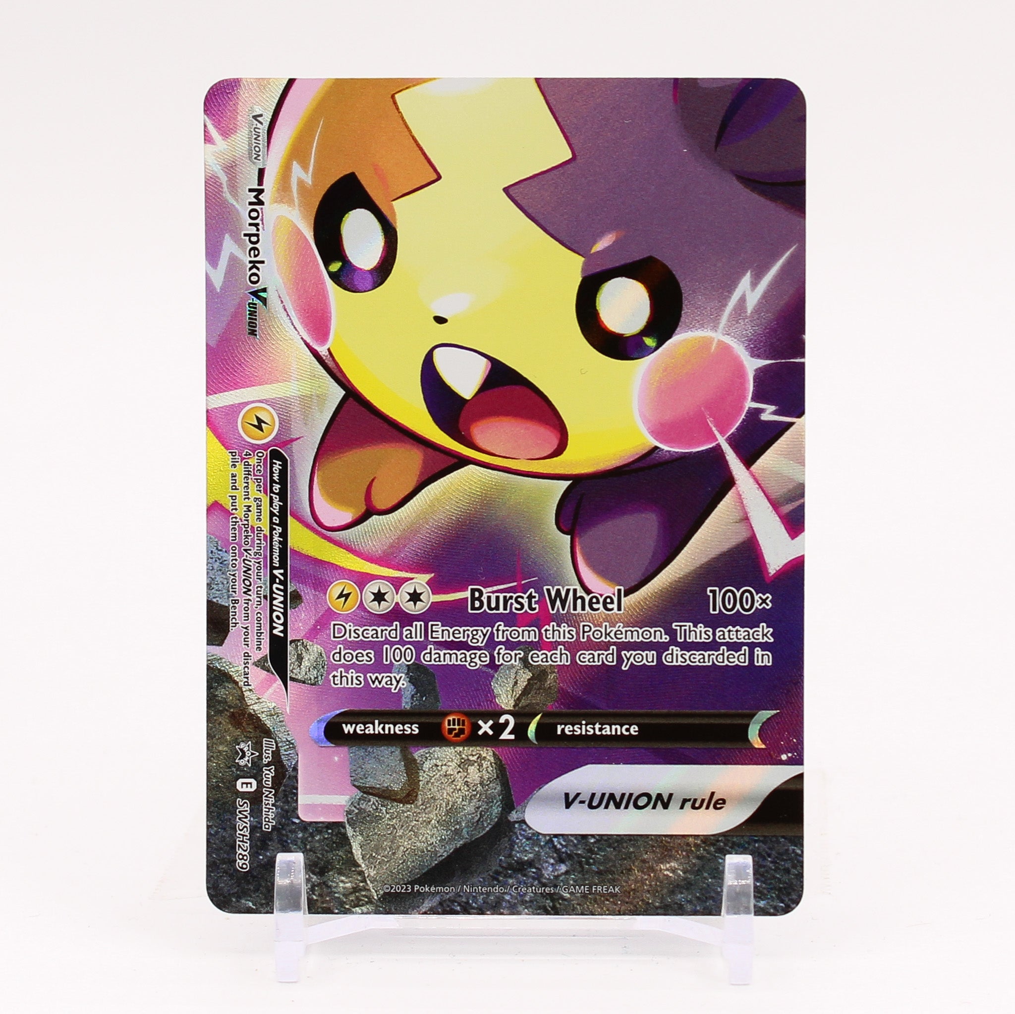 Morpeko V Union - SWSH289 Black Star Promo Pokemon - NM/MINT
