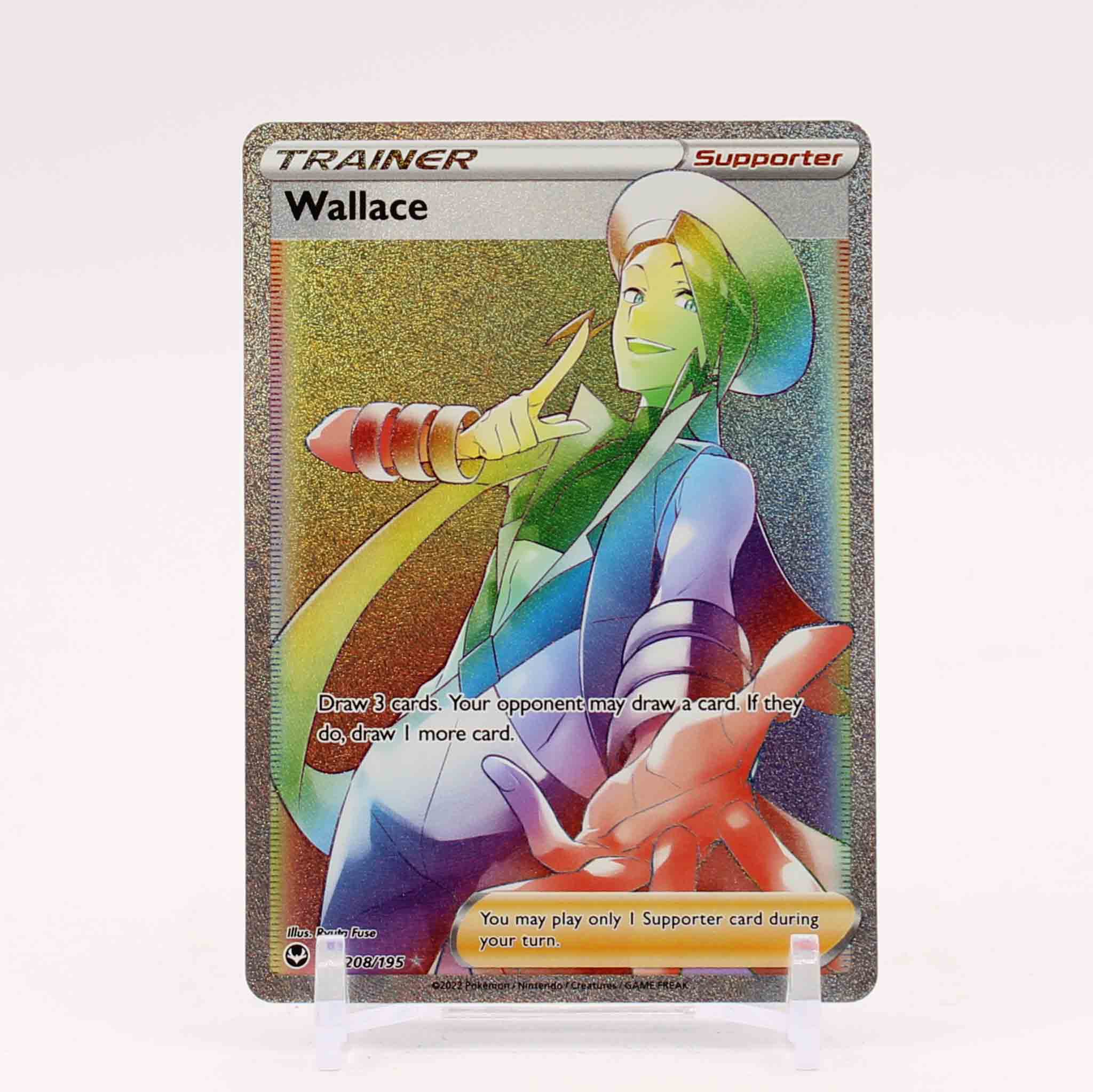Wallace - 208/195 Silver Tempest Rainbow Trainer - NM/MINT
