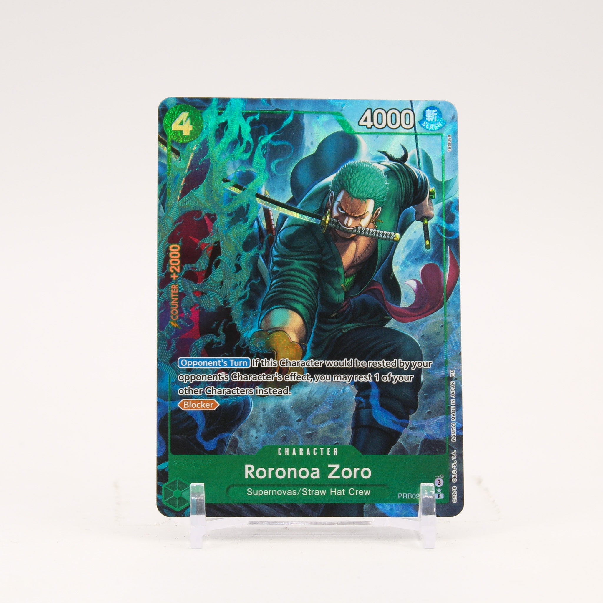 Roronoa Zoro Alternate Art - PRB02-006 Premium Booster The Best Vol. 2 R One Piece - NM