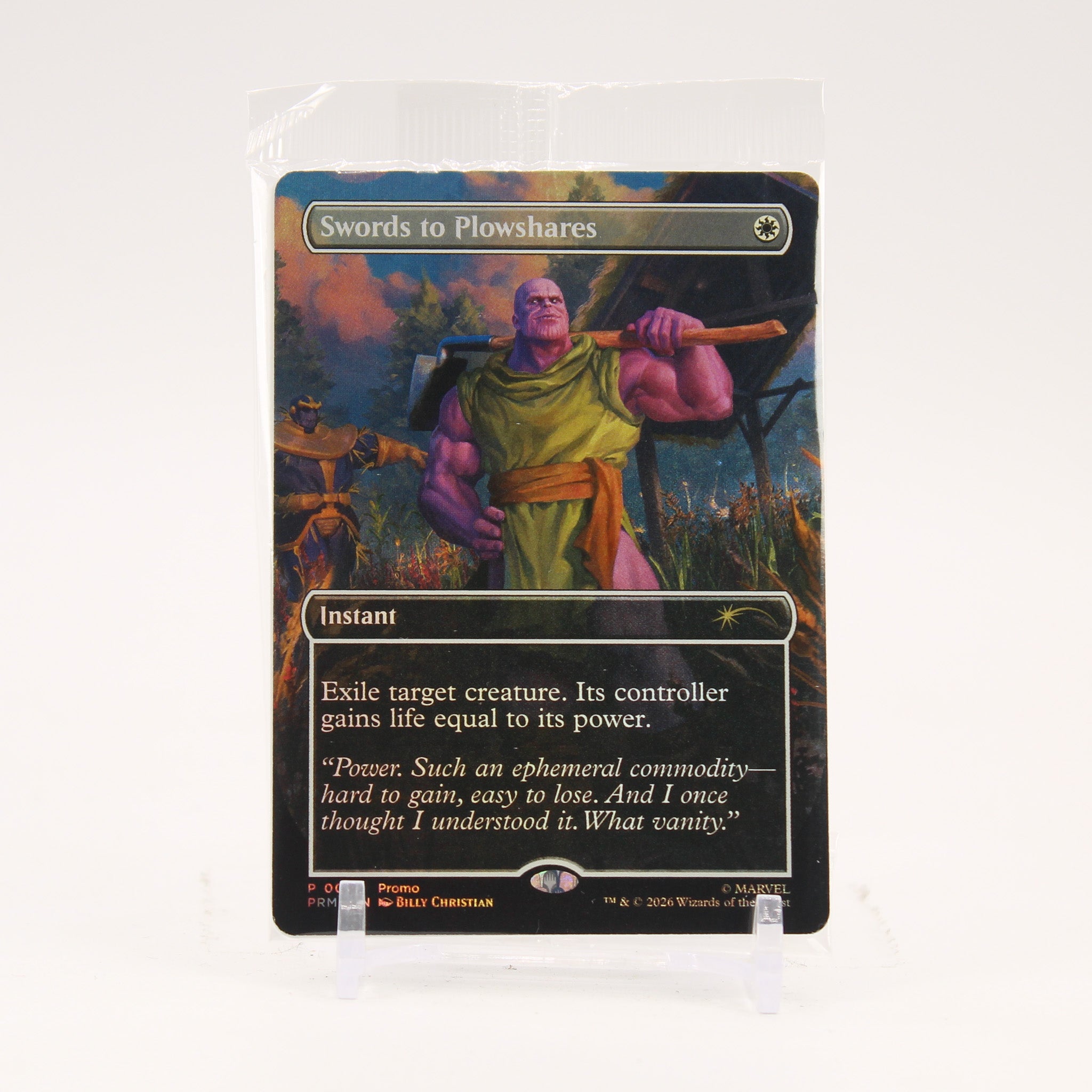 Swords to Plowshares Thanos - 001 SEALED May 2026 PSA Magazine Exclusive Promo Magic - NM/MINT