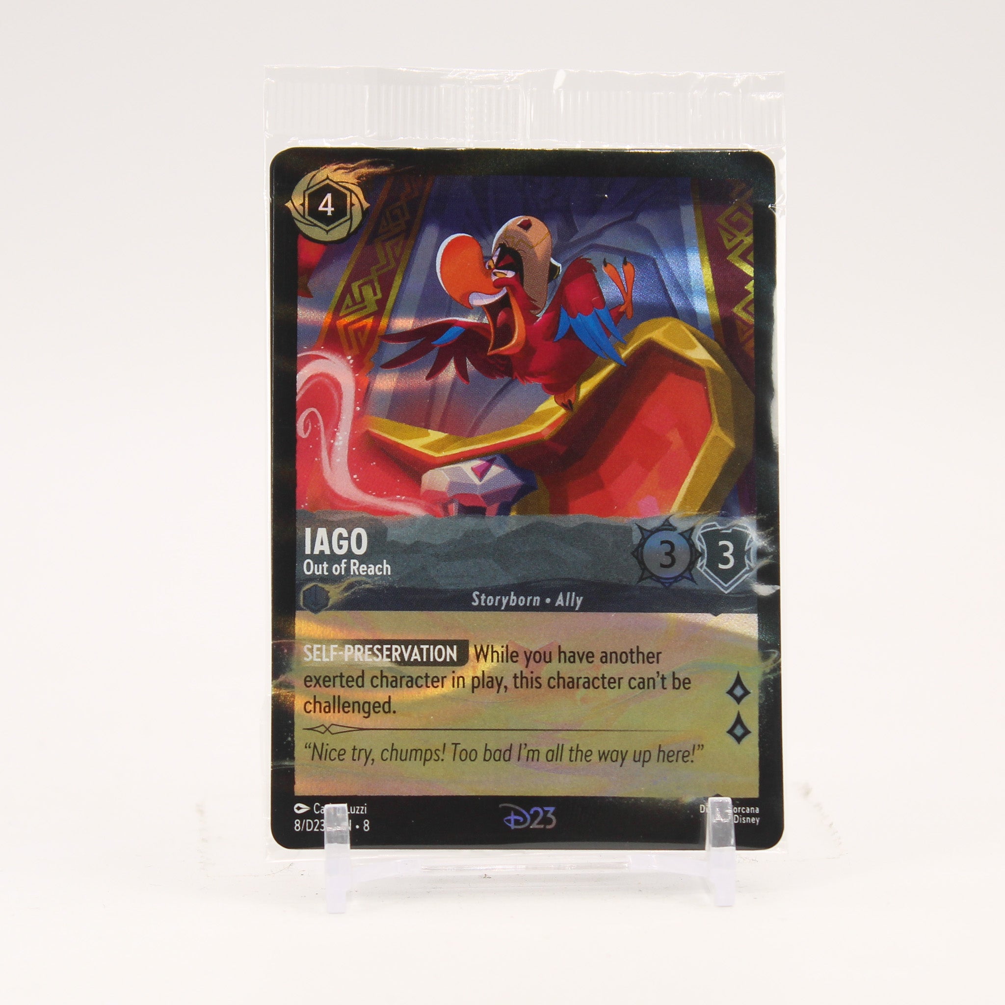 Iago - 8/D23 Out of Reach D23 Promo Lorcana - NM/MINT