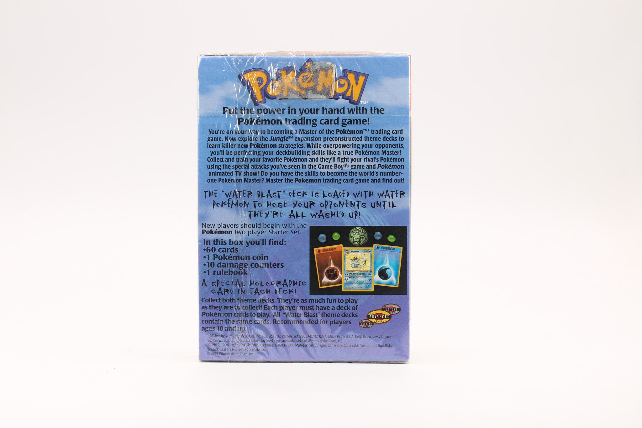Pokemon TCG Jungle - Water Blast Jungle Theme Deck Factory - SEALED 1999