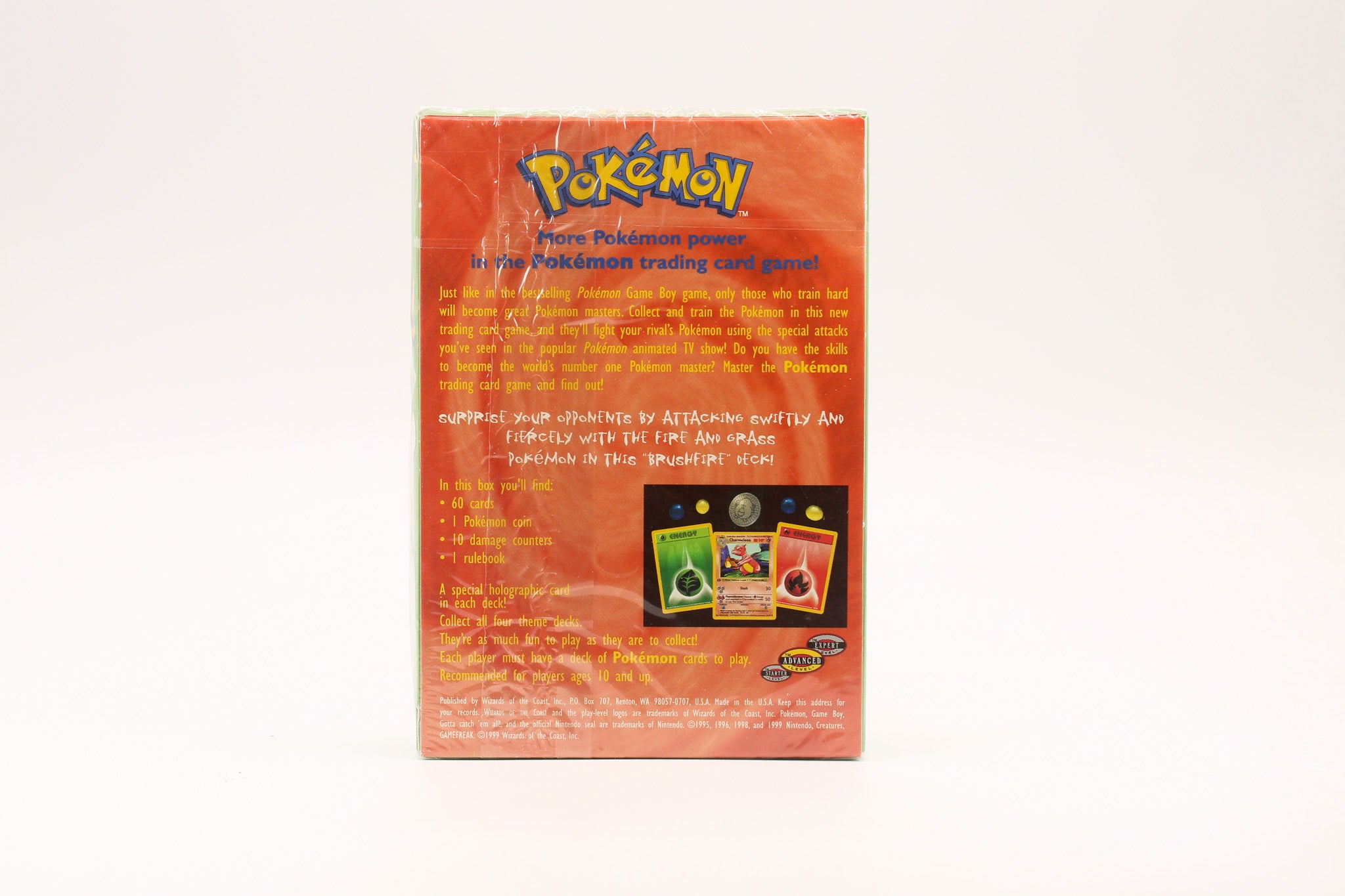 Pokemon TCG Base Set - Brush Fire Theme Deck Factory - SEALED 1999