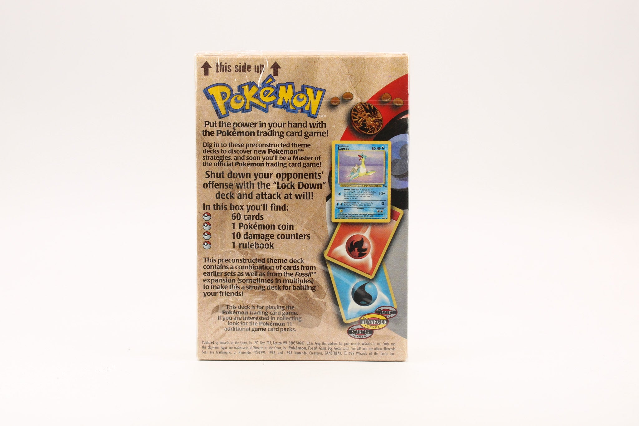Pokemon TCG Fossil - Lockdown Theme Deck Factory - SEALED 1999