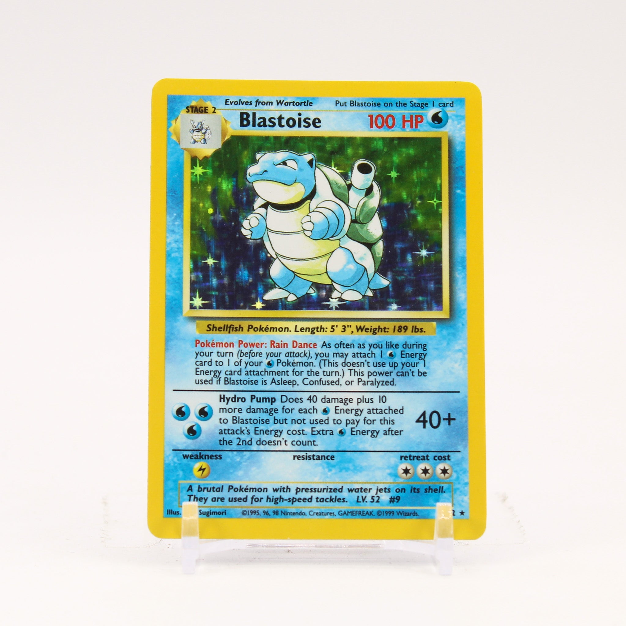 Blastoise - 2/102 Base Set Unlimited Holo Rare Pokemon - NM/LP