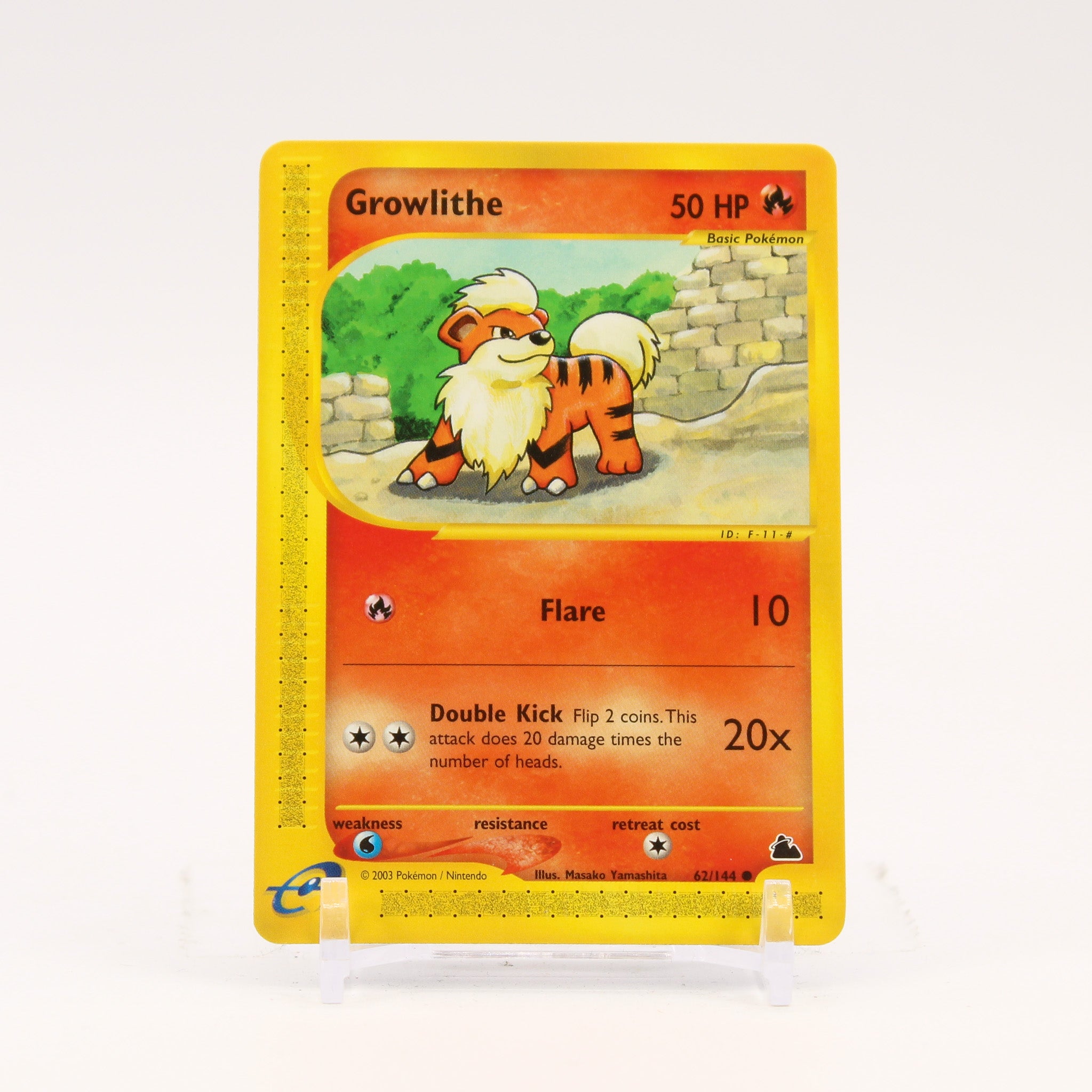 Growlithe - 62/144 Skyridge e-Reader Pokemon - NM/LP