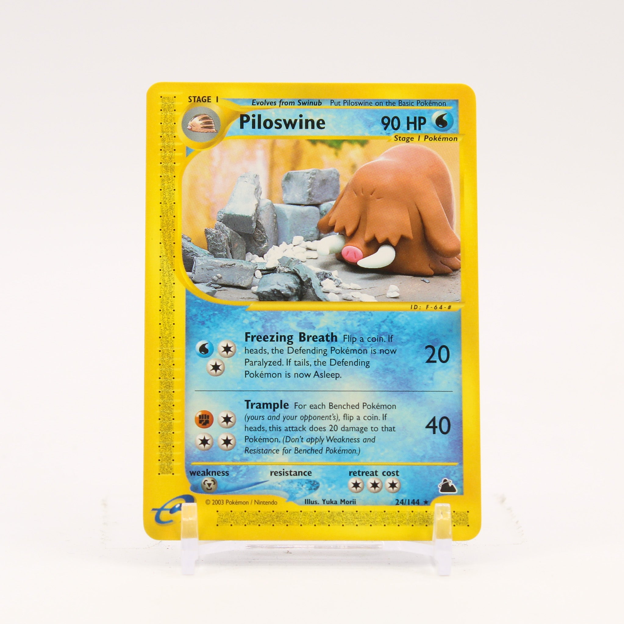 Piloswine - 24/144 Skyridge e-Reader Rare Pokemon - NM