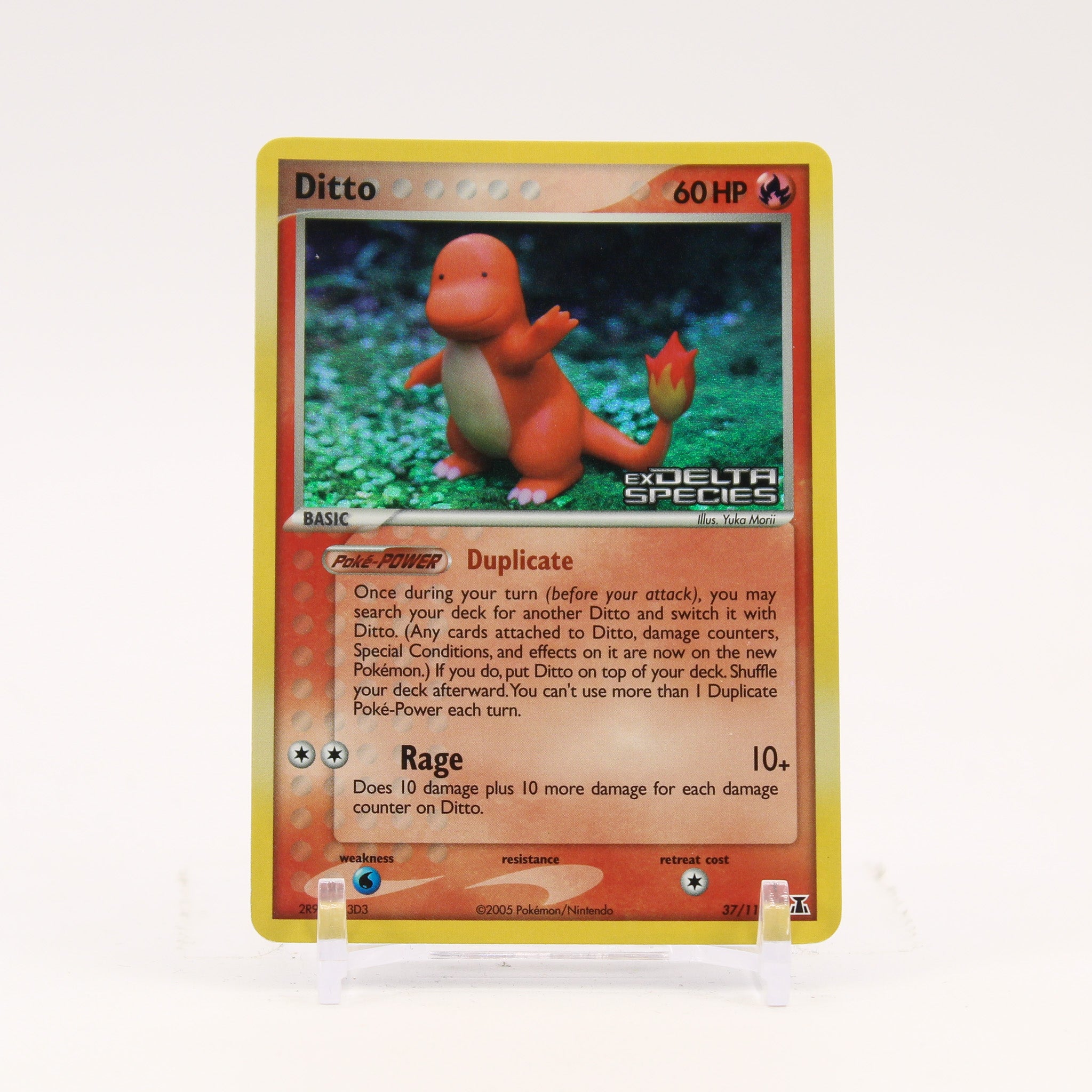 Ditto (Charmander) - 37/113 Delta Species Reverse Holo Pokemon - LP