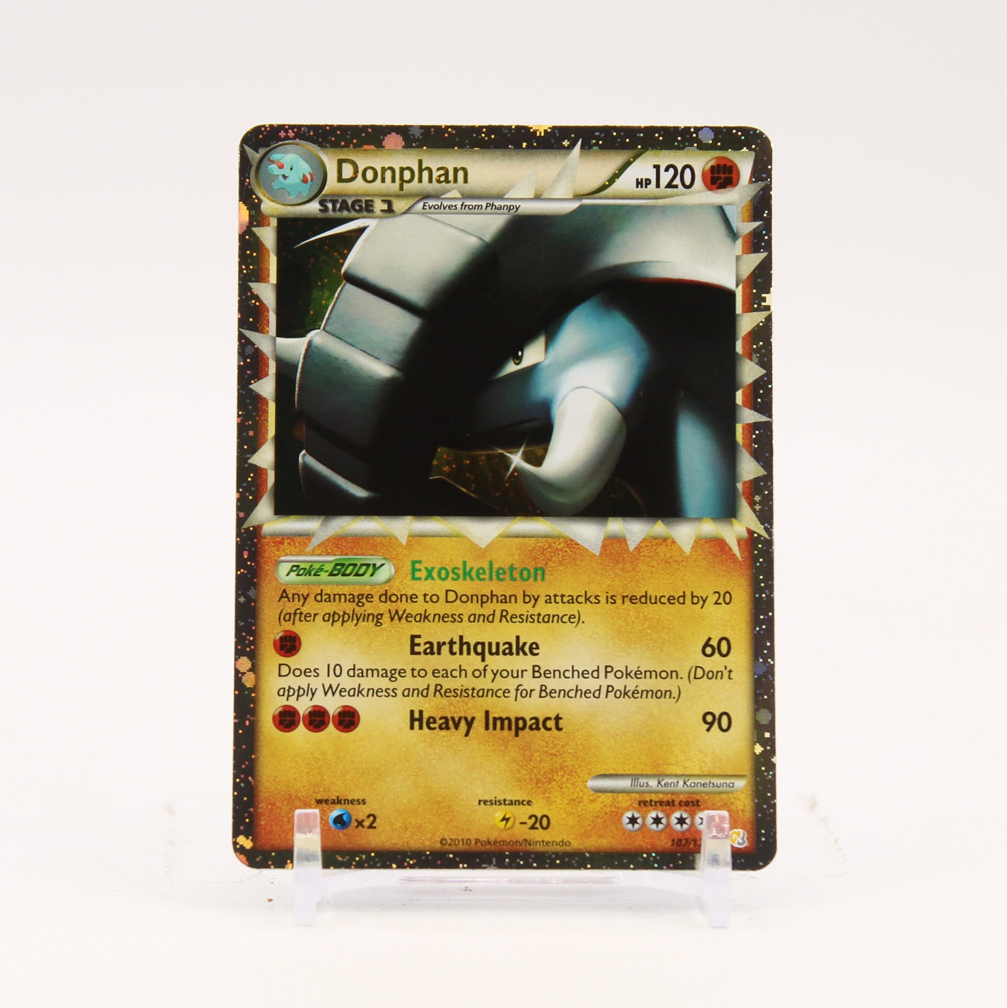 Donphan Prime - 107/123 HeartGold & SoulSilver Ultra Rare Holo Pokemon - NM/LP