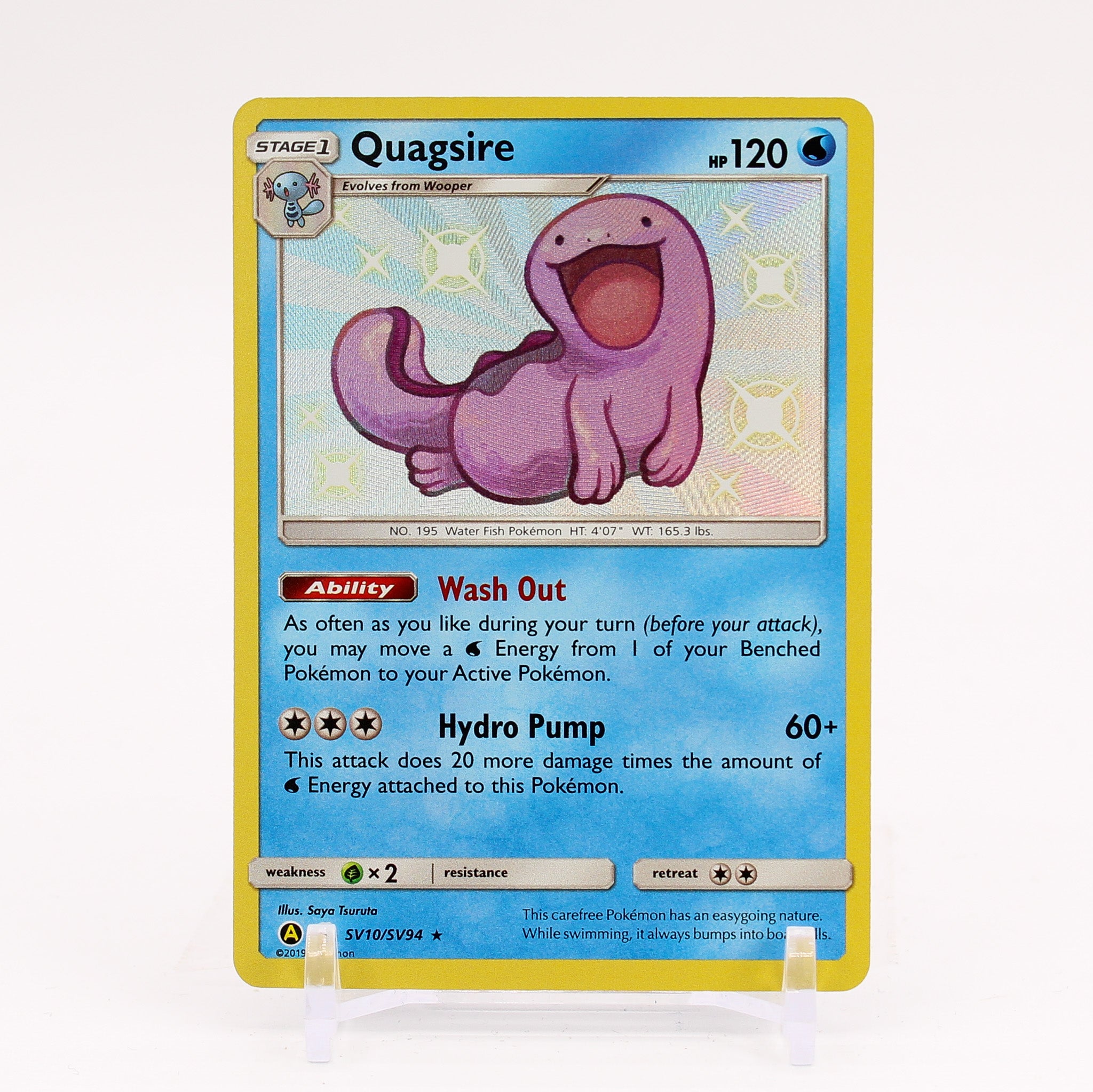 Quagsire - SV10/SV94 Hidden Fates Baby Shiny Holo Rare Pokemon - NM/MINT