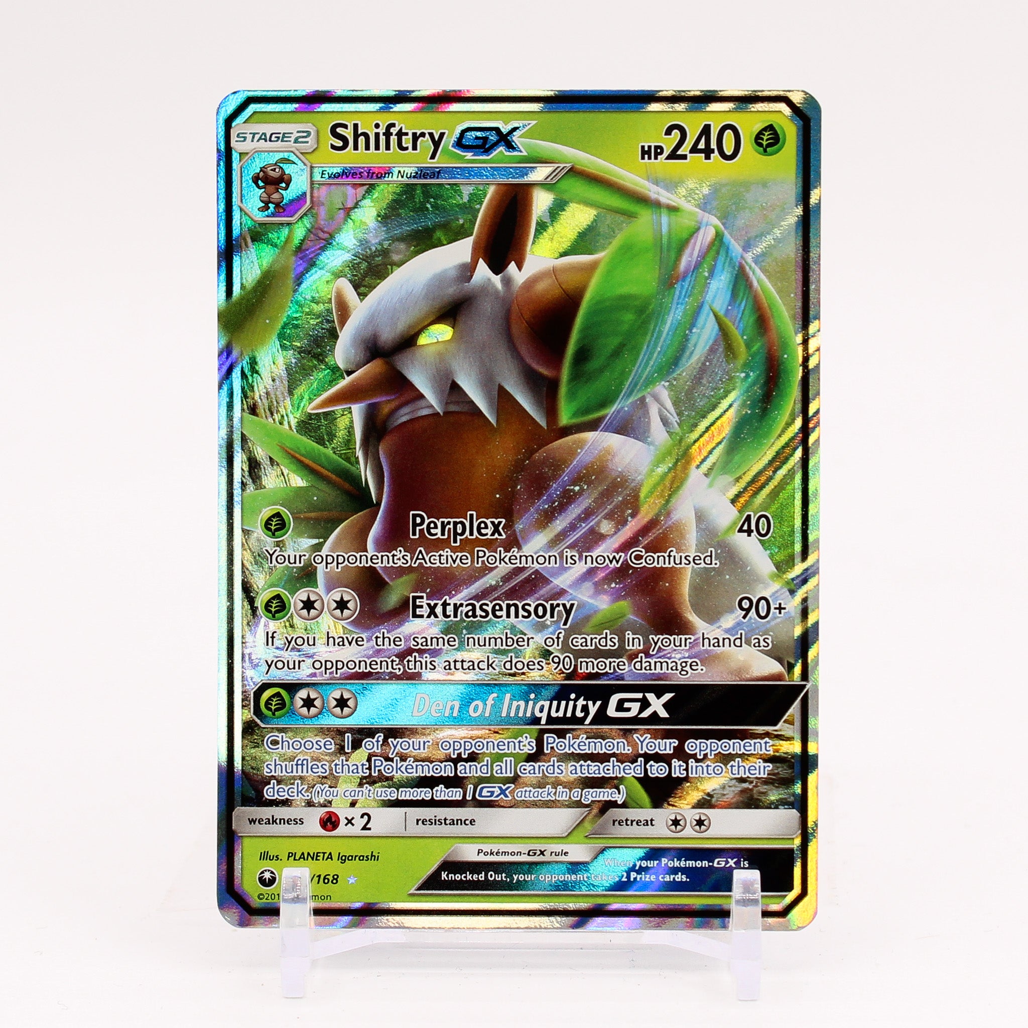 Shiftry GX - 14/168 Celestial Strom Ultra Rare Pokemon - NM/MINT