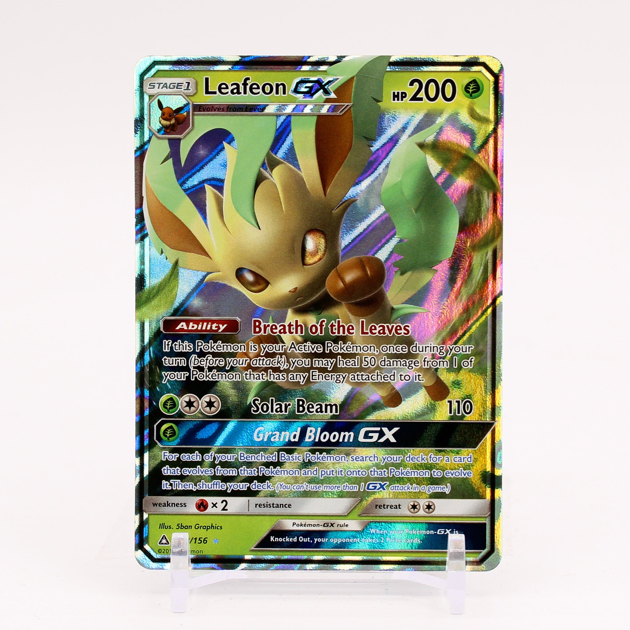 Leafeon GX - 13/156 Ultra Prism Ultra Rare Pokemon - NM/MINT