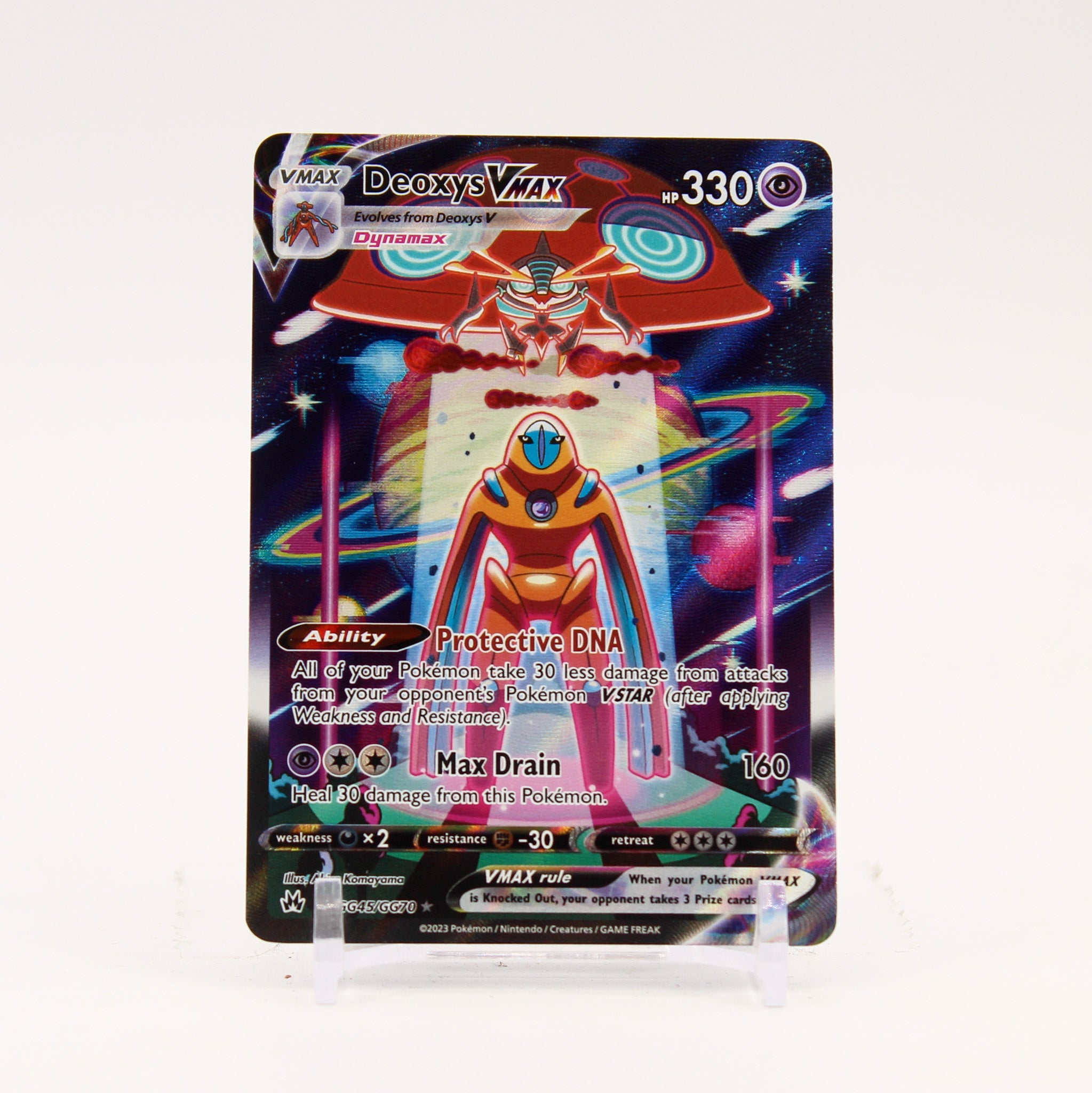Deoxys Vmax - GG45/GG70 Crown Zenith Gallery Pokemon - NM