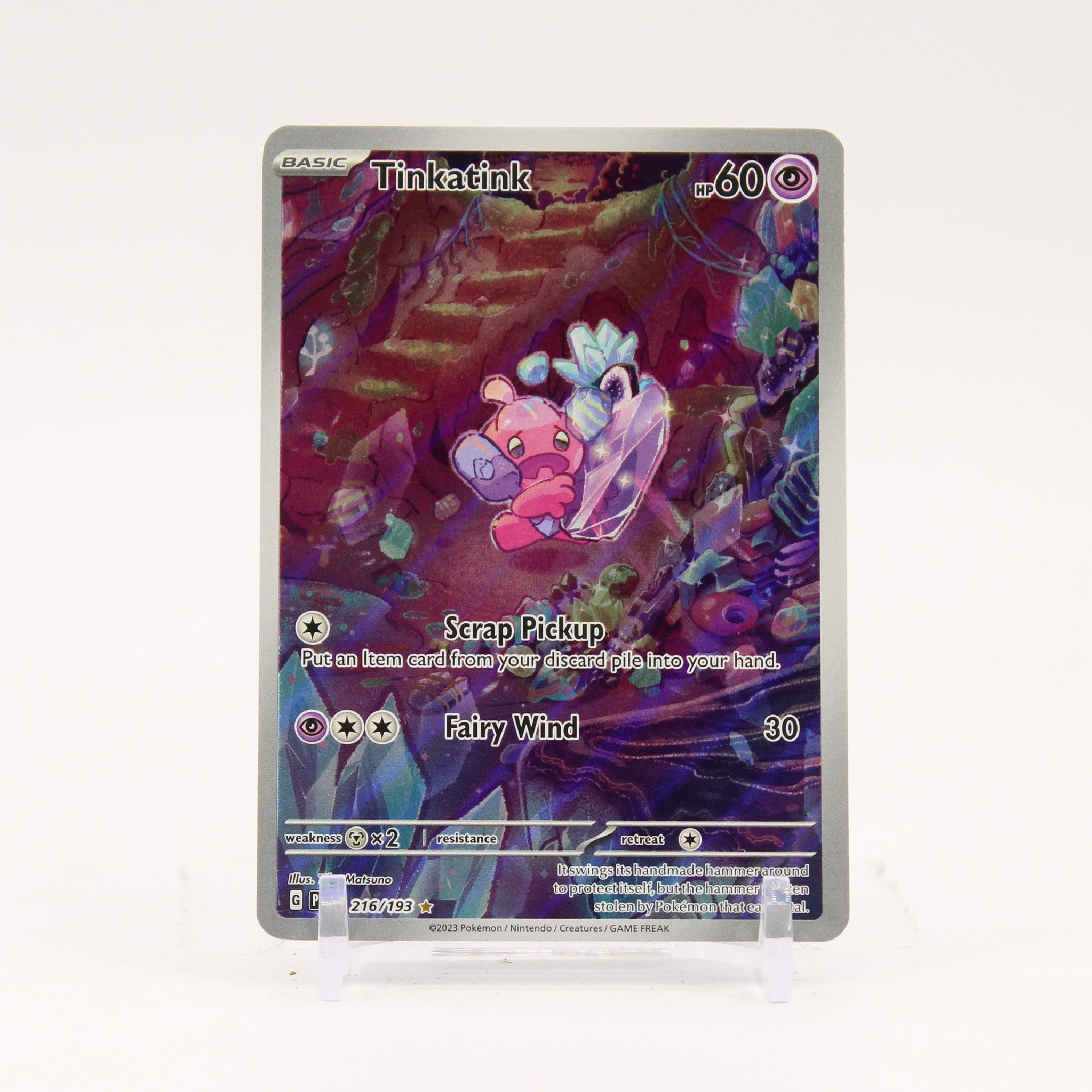 Tinkatink - 216/193 Paldea Evolved Illustration Rare Pokemon - NM/LP